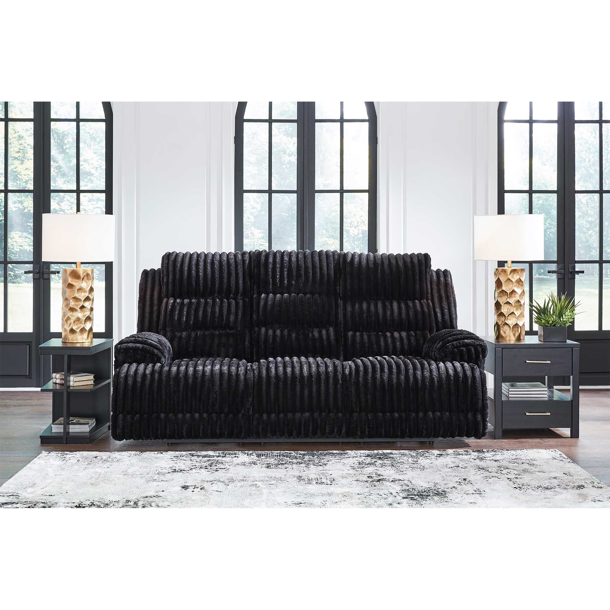 Rhines Falls Power Reclining Sofa with Drop Down Table