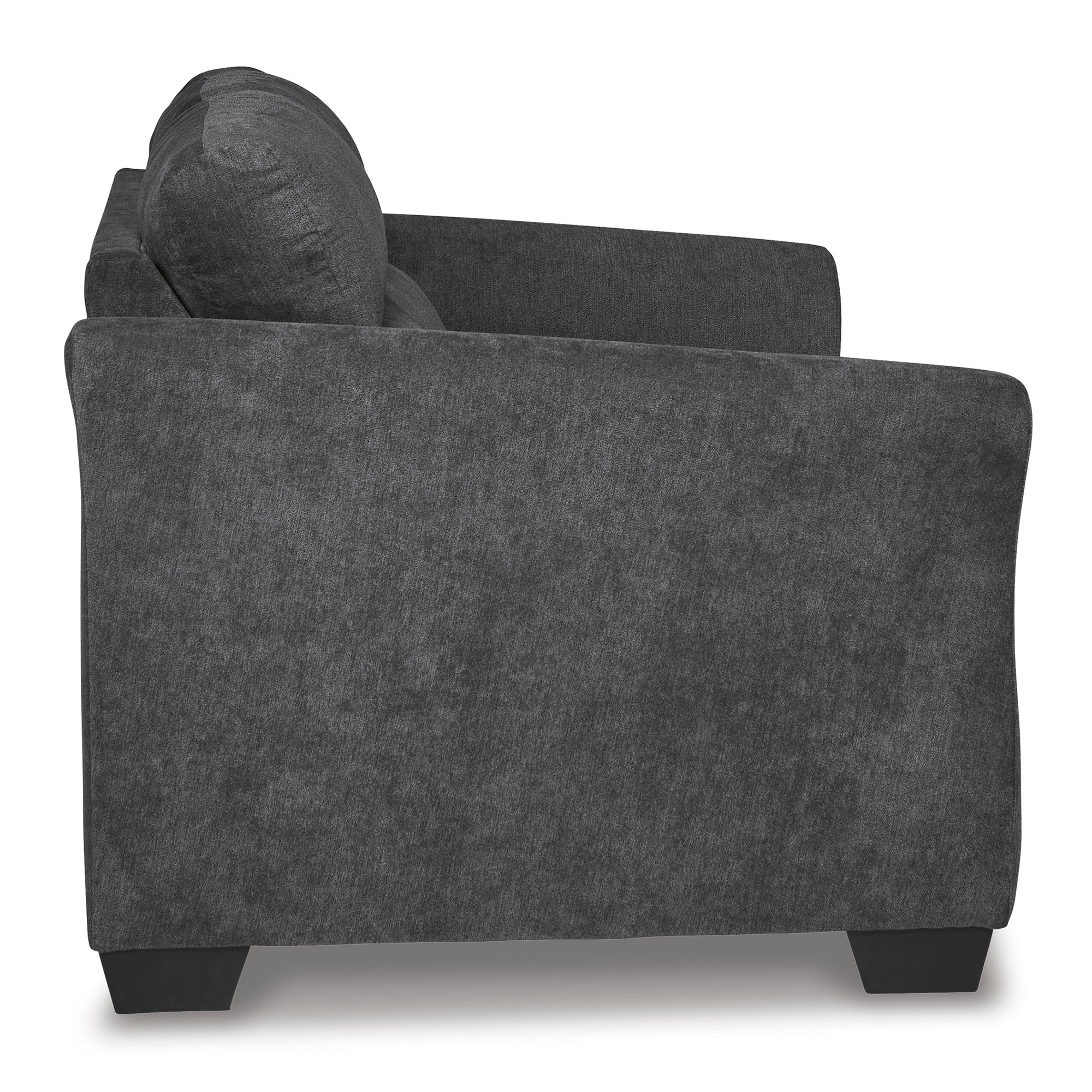 Miravel Loveseat in Gunmetal Color