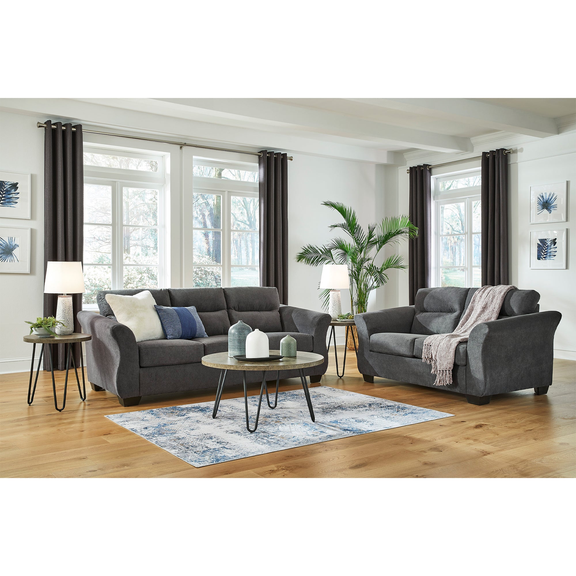 Miravel Sofa and Loveseat