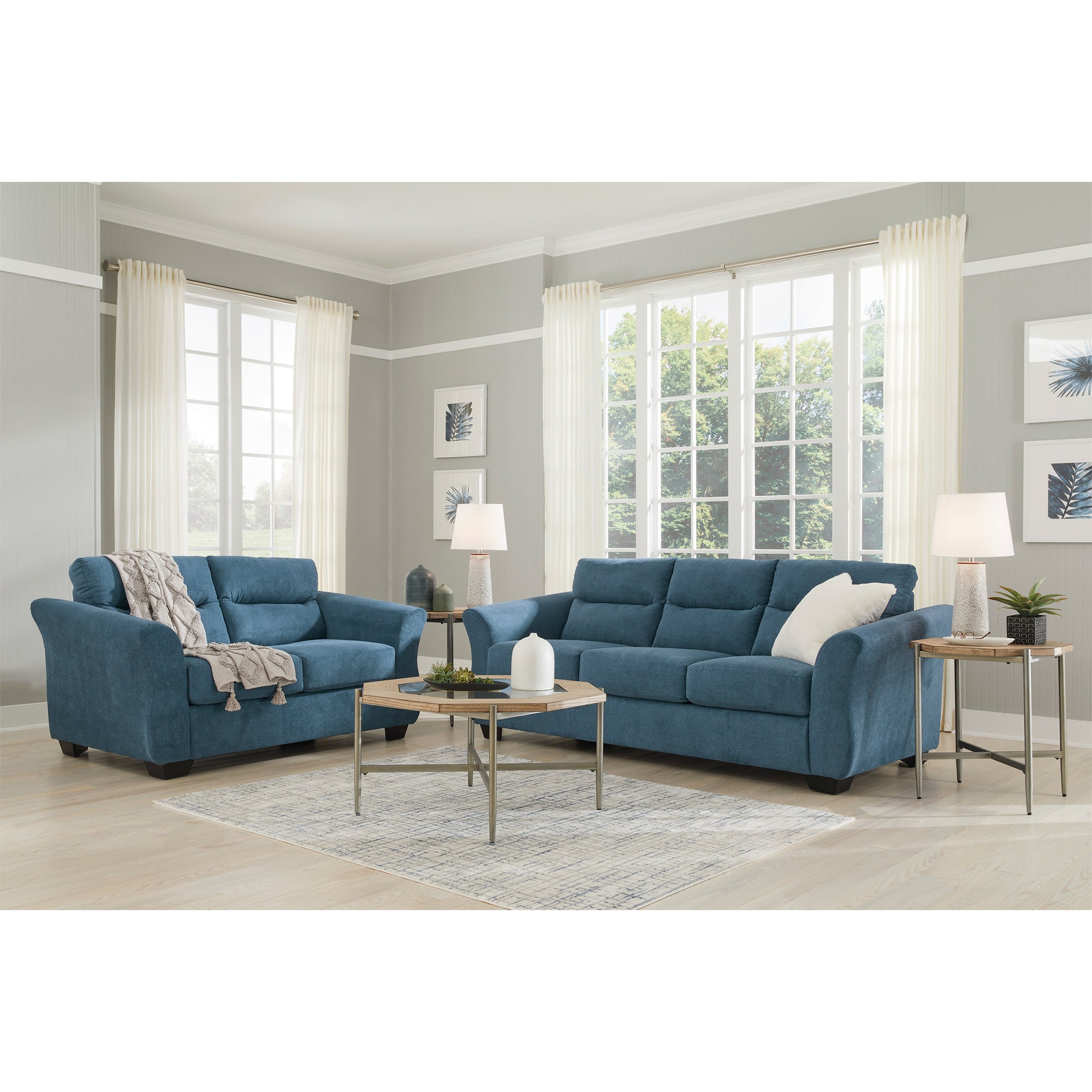 Miravel Sofa and Loveseat