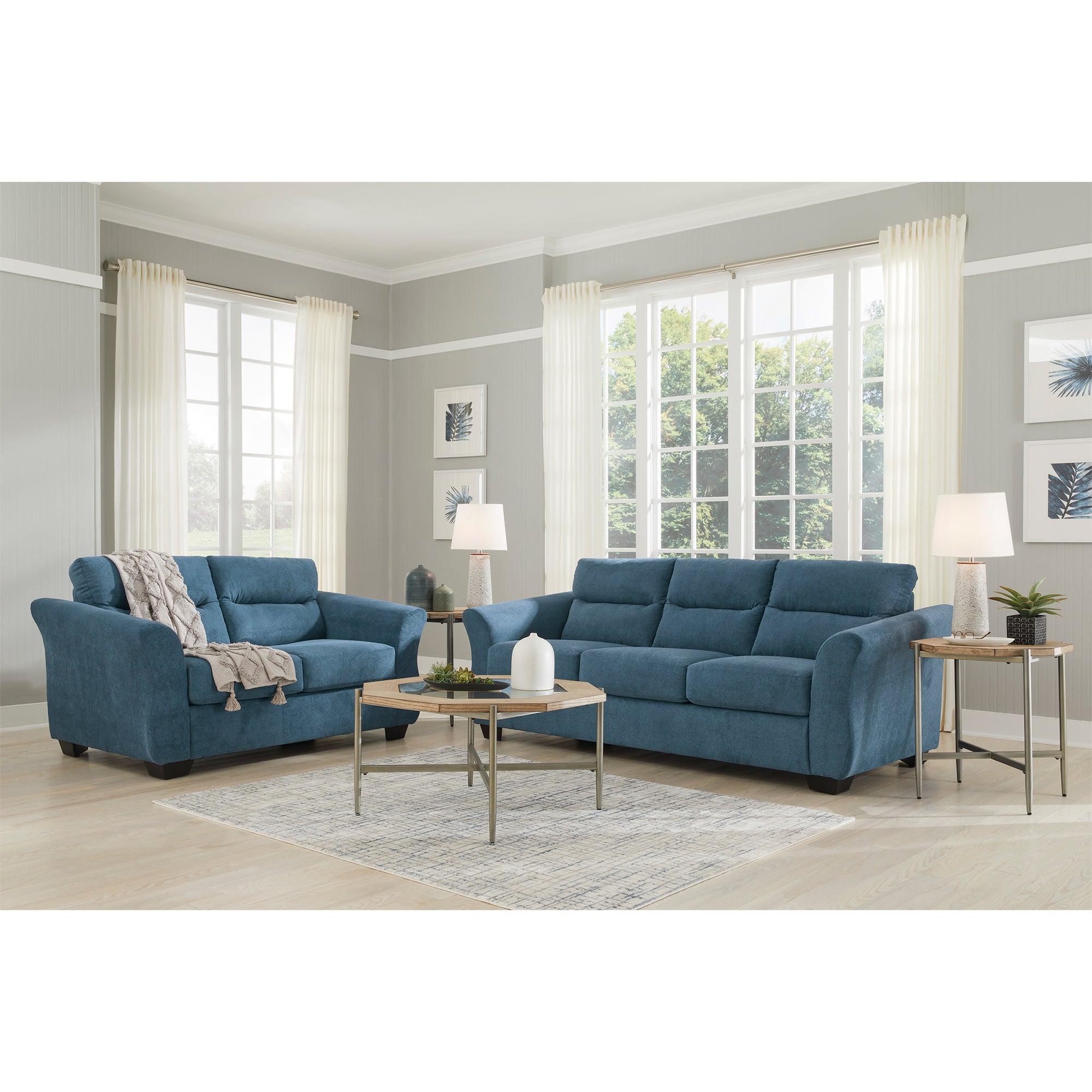 Miravel Sofa and Loveseat