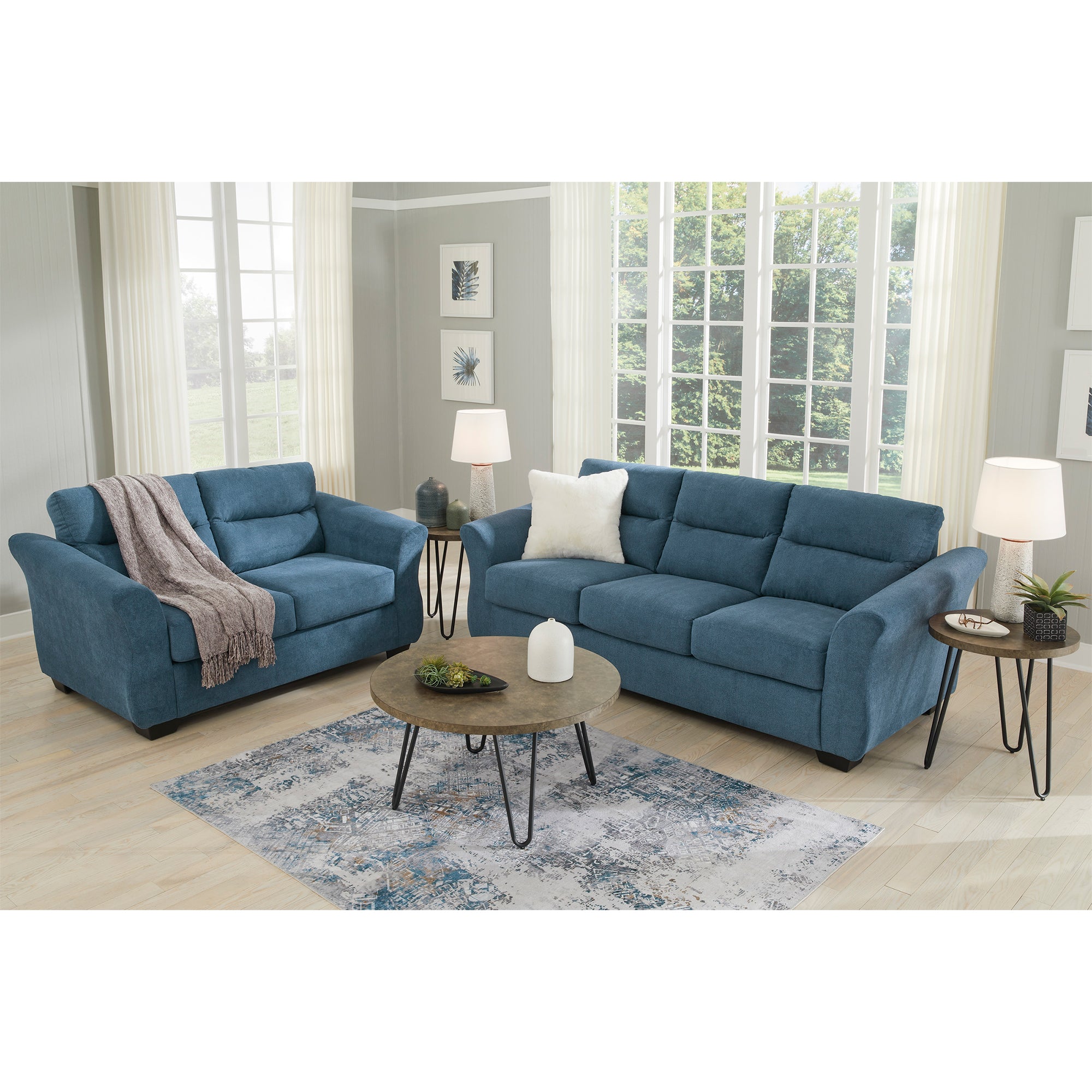 Miravel Sofa and Loveseat