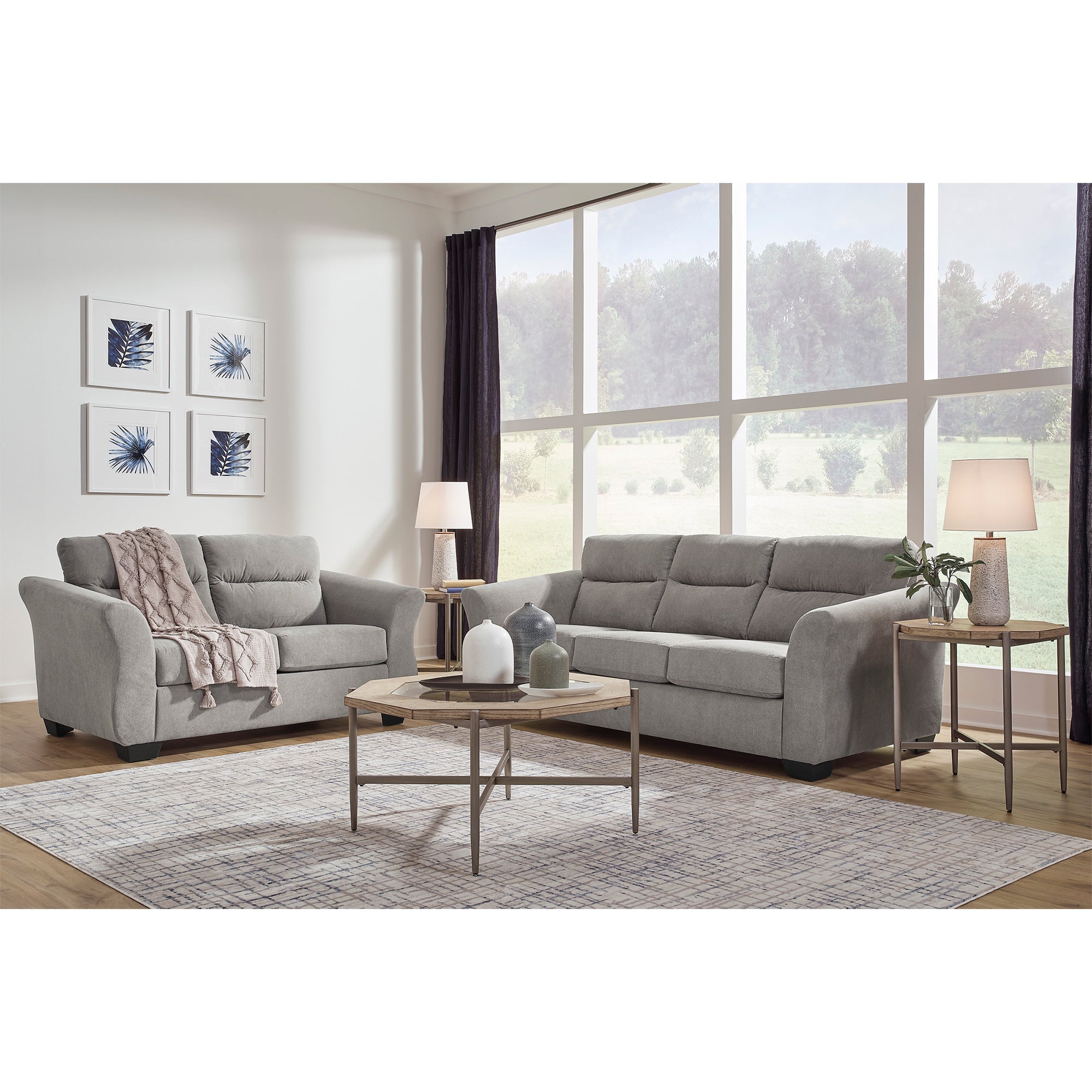 Miravel Sofa and Loveseat