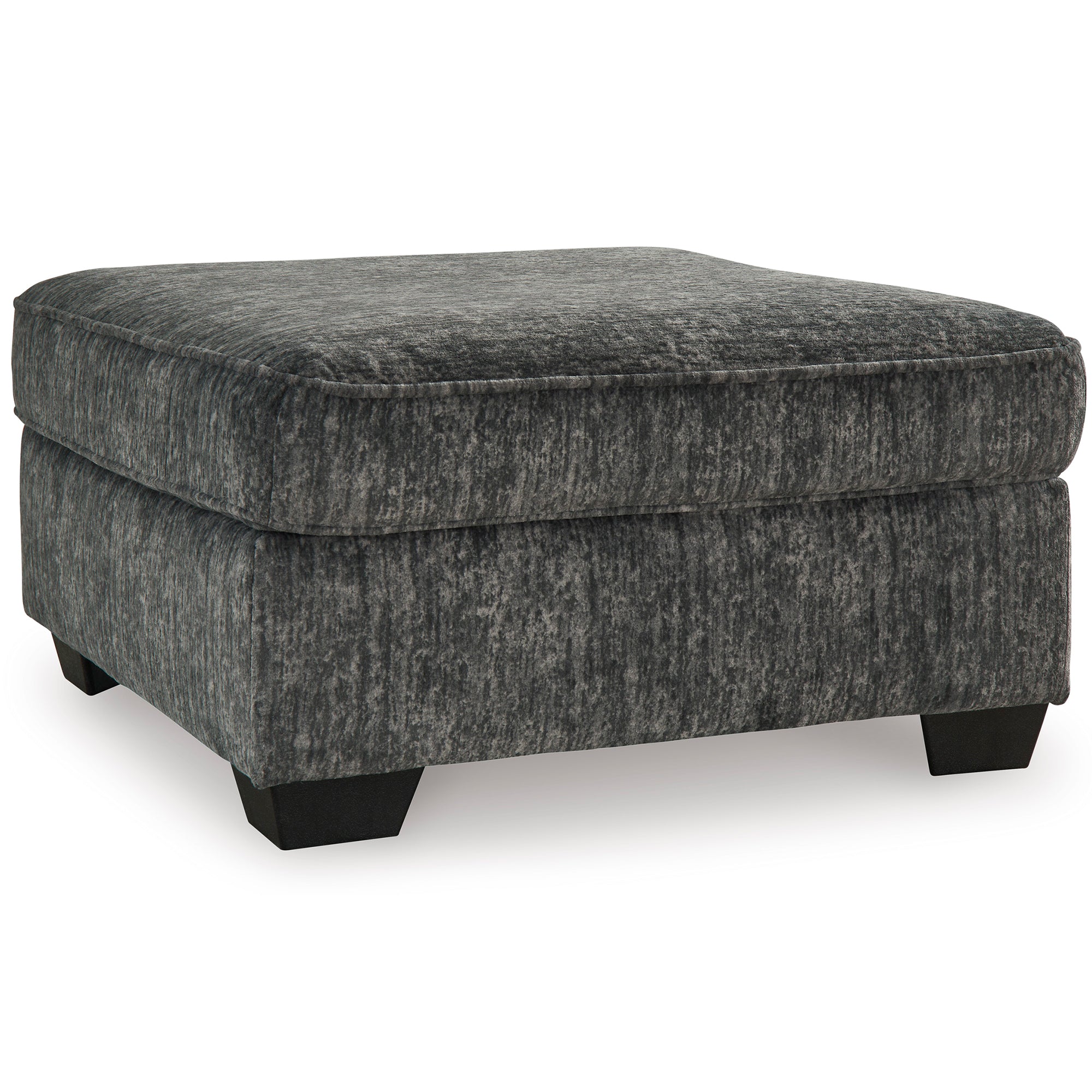 Lonoke Oversized Accent Ottoman in Gunmetal Color