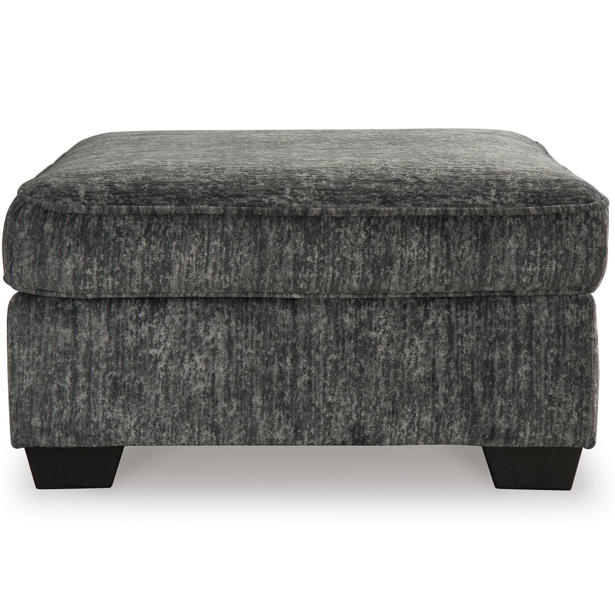 Lonoke Oversized Accent Ottoman in Gunmetal Color