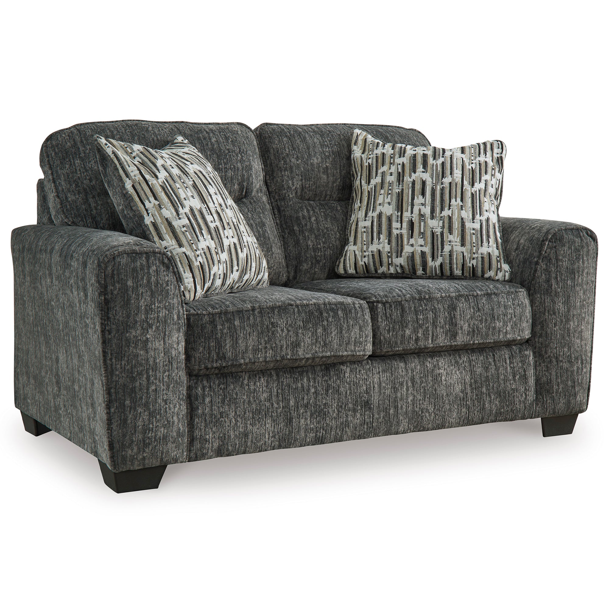 Lonoke Loveseat in Gunmetal Color