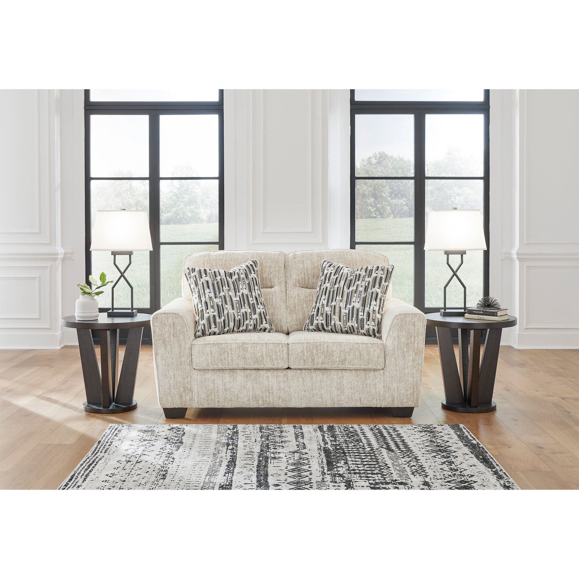 Lonoke Loveseat in Parchment Color