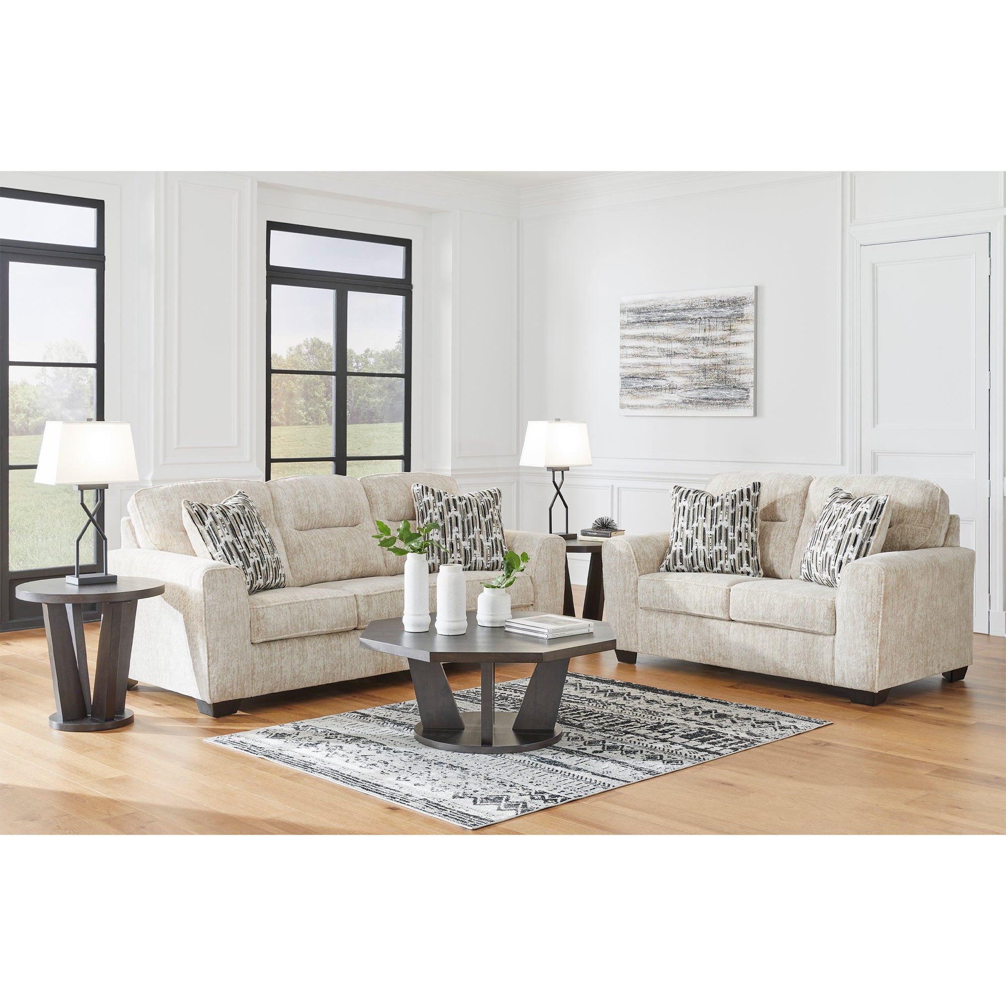 Lonoke Sofa and Loveseat