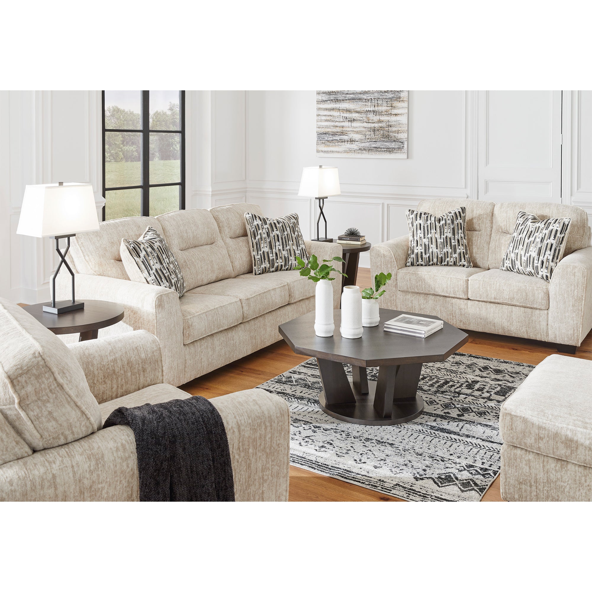 Lonoke Sofa and Loveseat