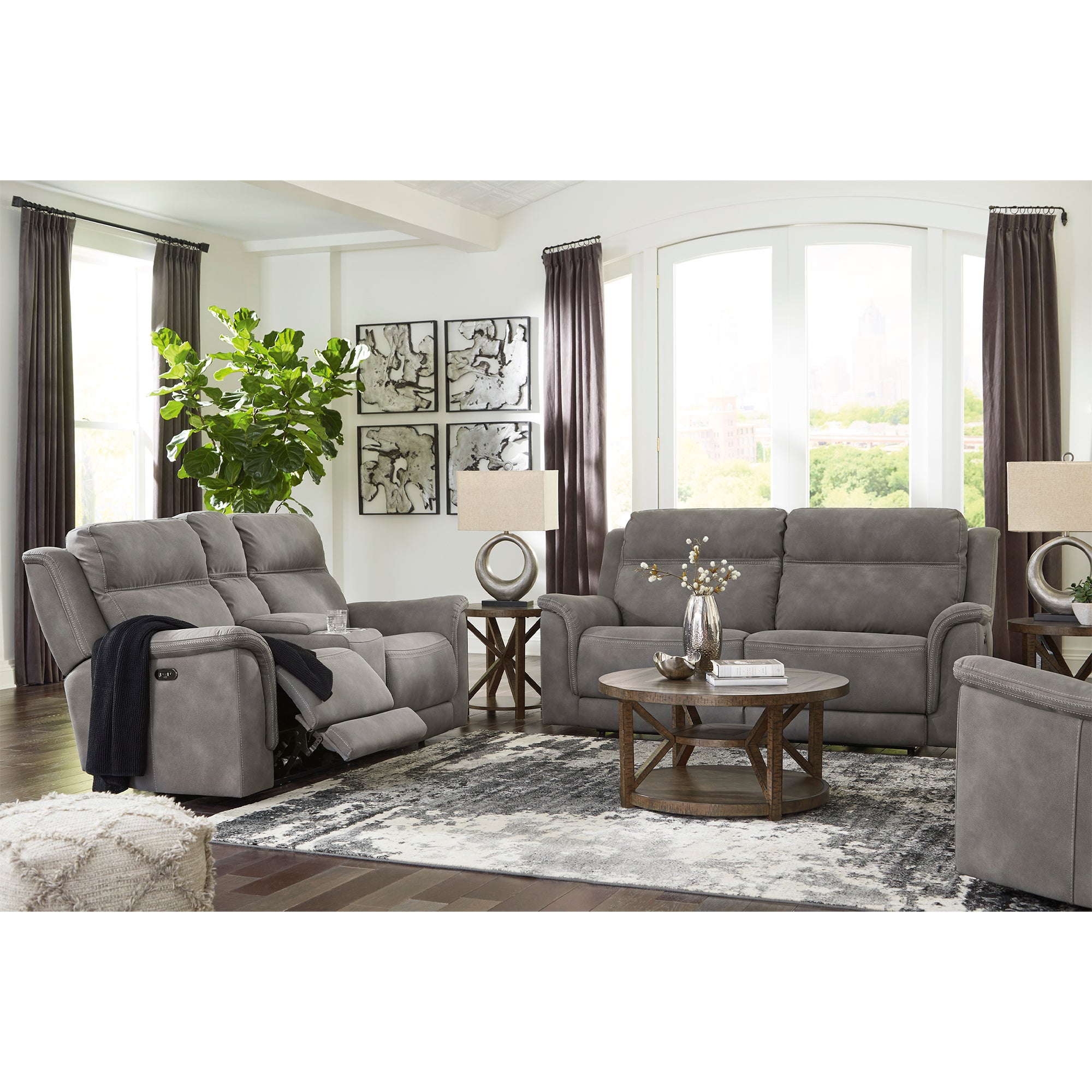 Next-Gen DuraPella Power Reclining Sofa and Loveseat