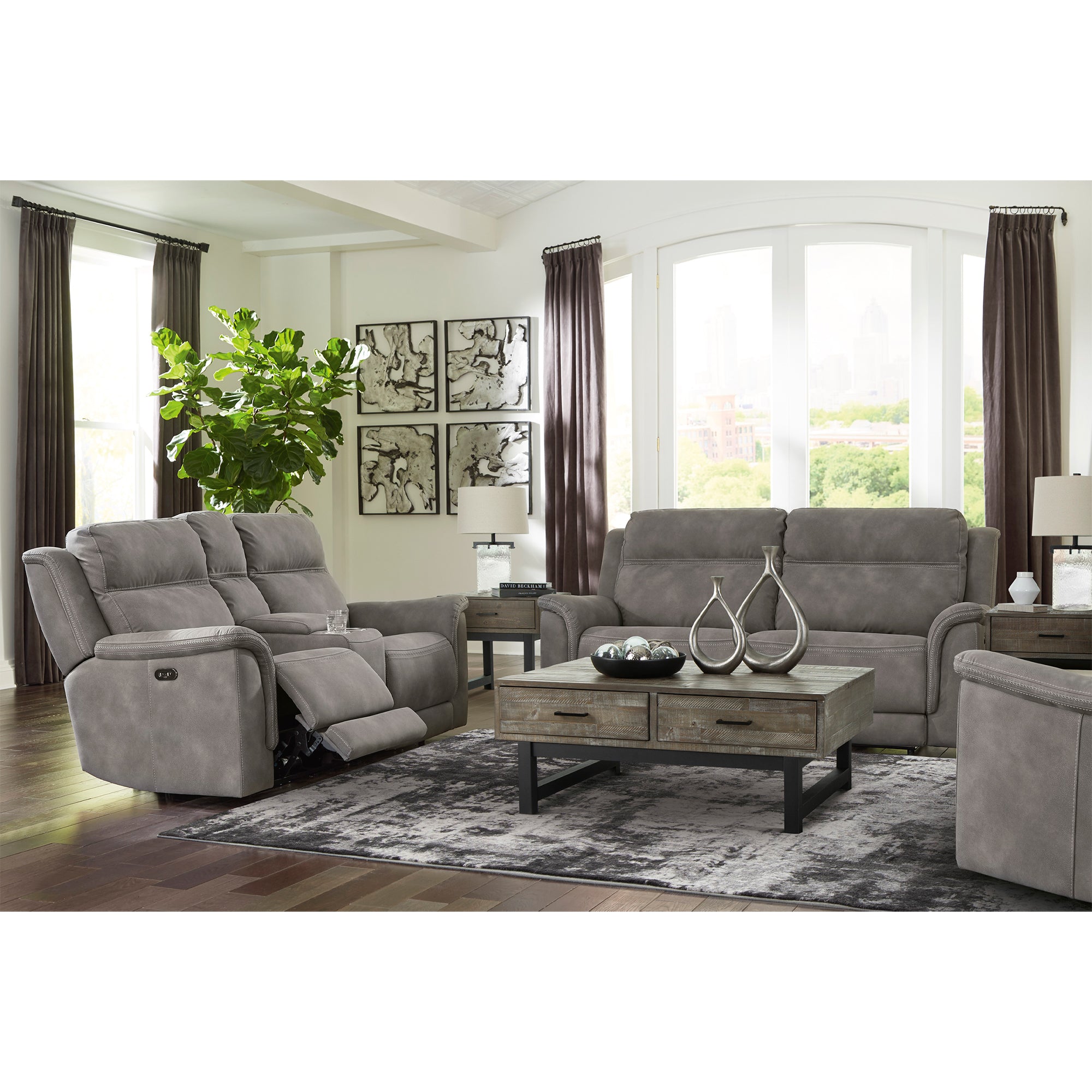 Next-Gen DuraPella Power Reclining Sofa and Loveseat