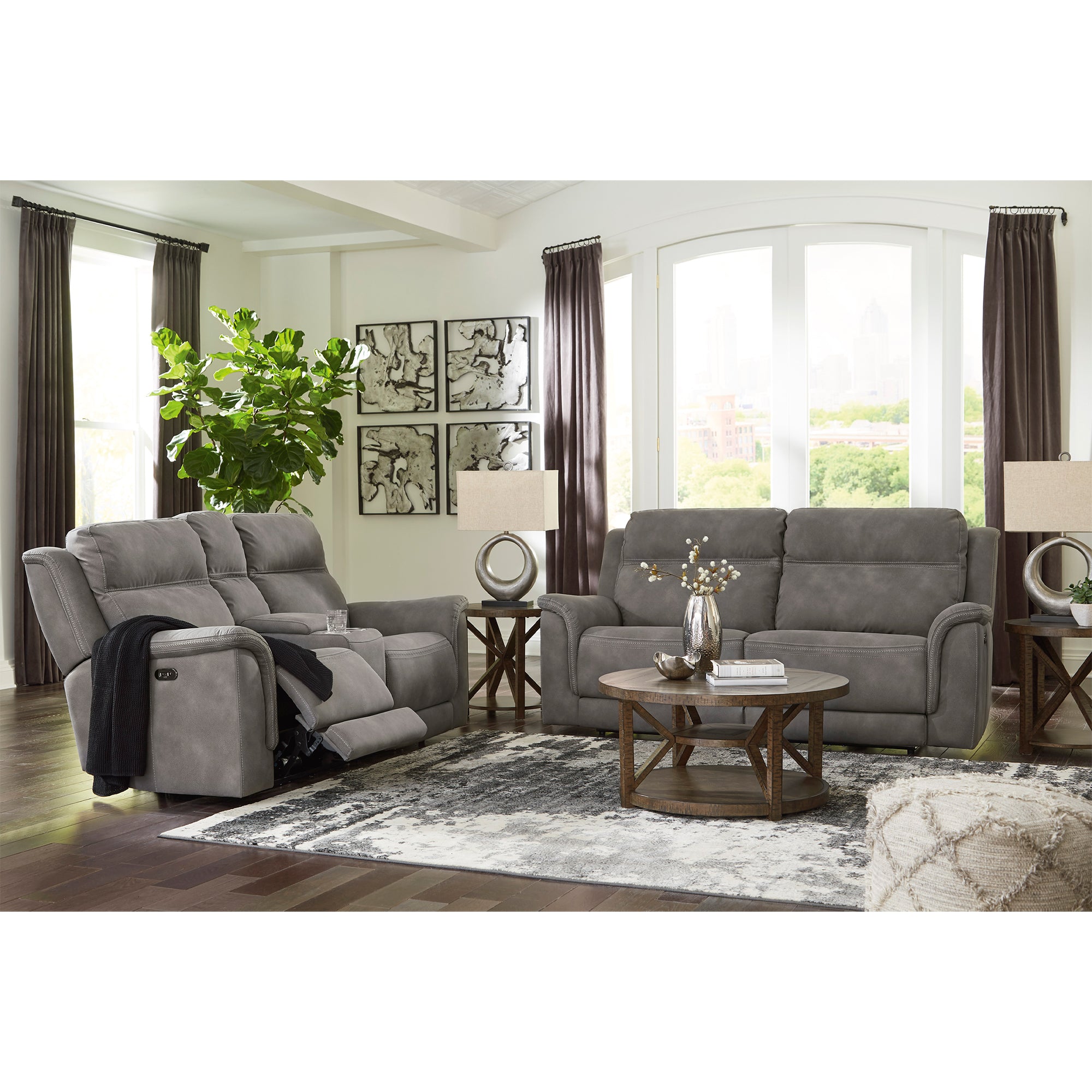 Next-Gen DuraPella Power Reclining Sofa and Loveseat