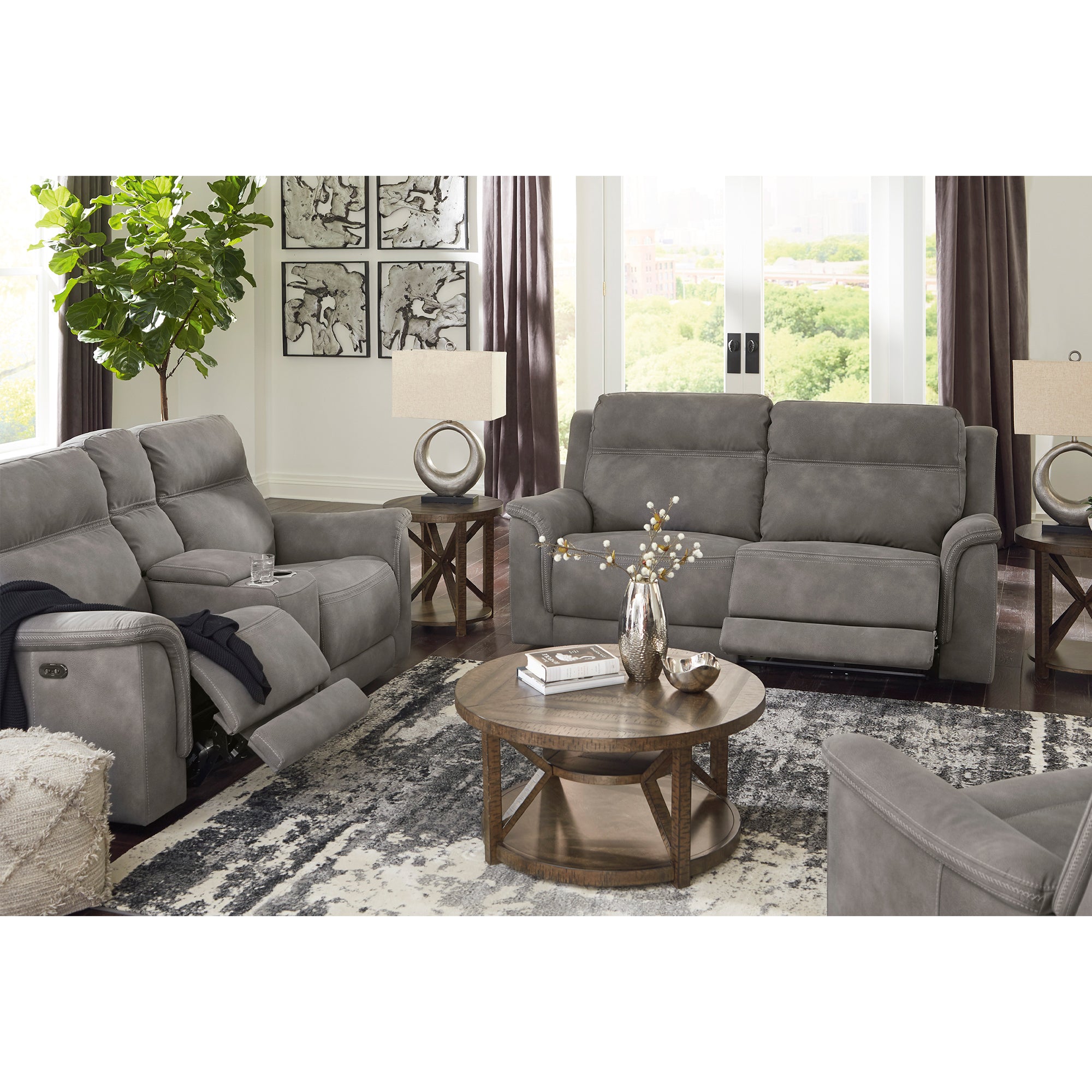 Next-Gen DuraPella Power Reclining Sofa and Loveseat