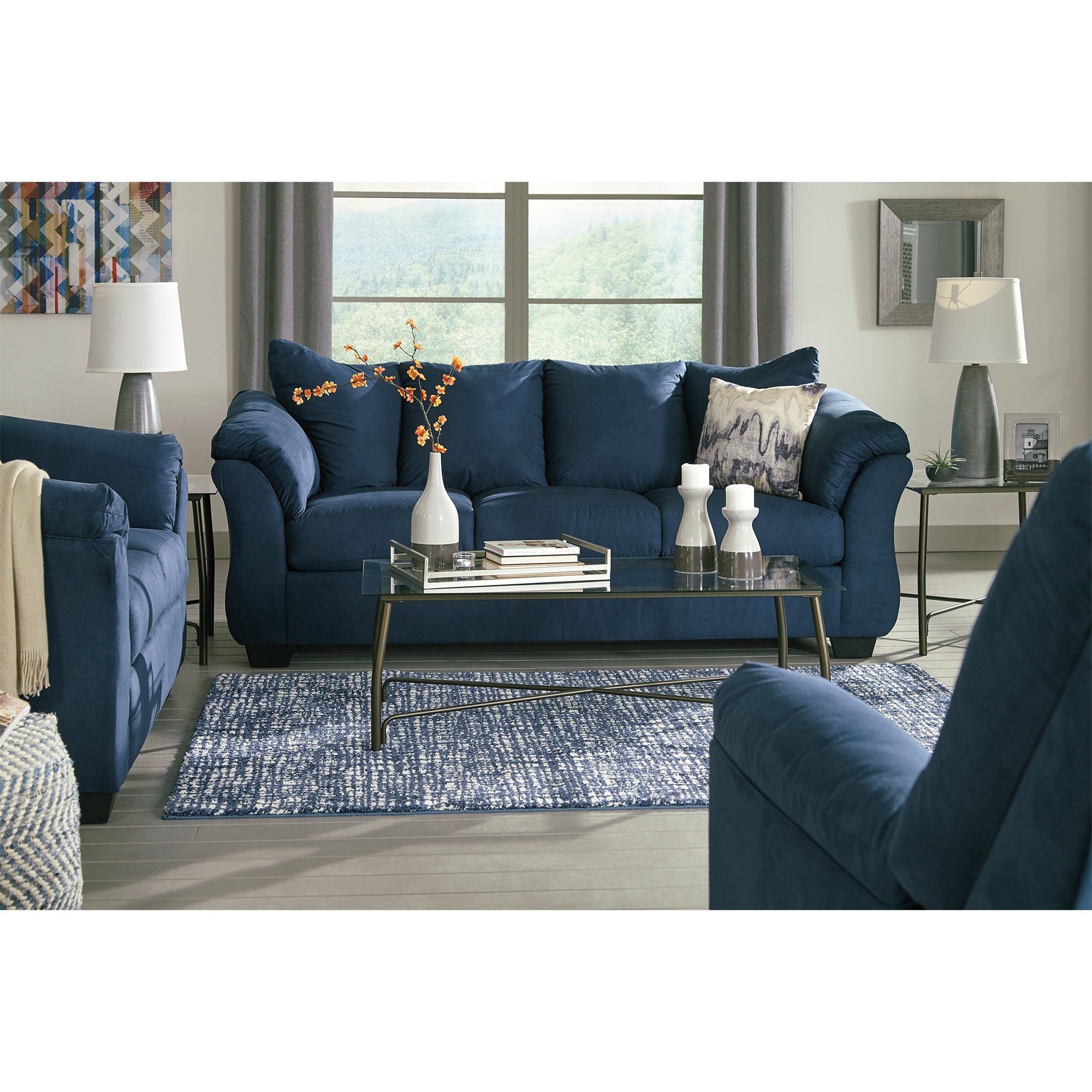 Darcy Blue Sofa