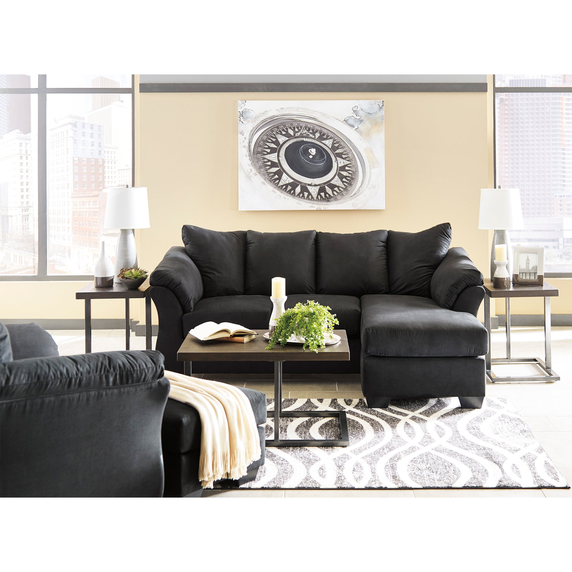 Darcy Sofa Chaise and Loveseat