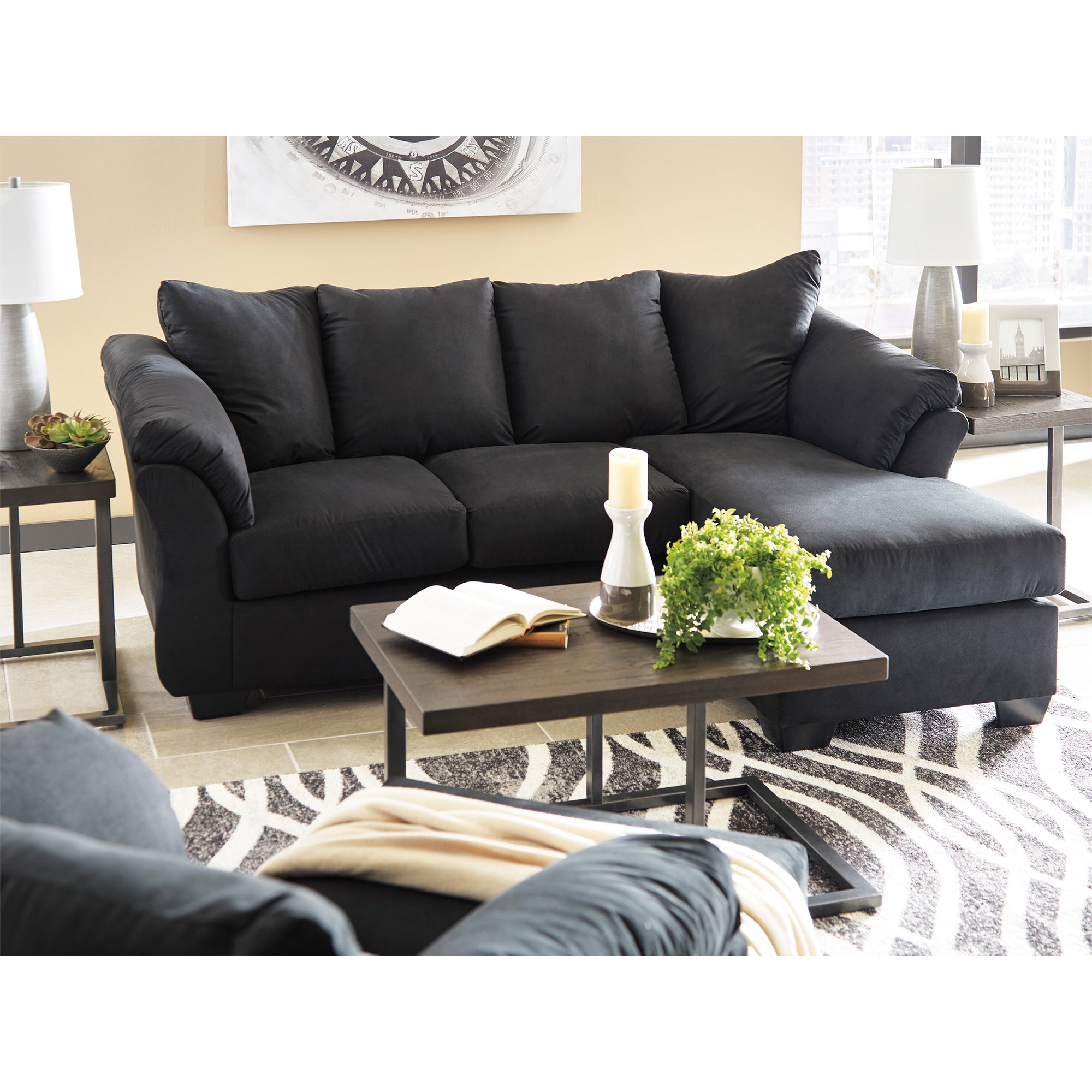 Darcy Sofa Chaise and Loveseat