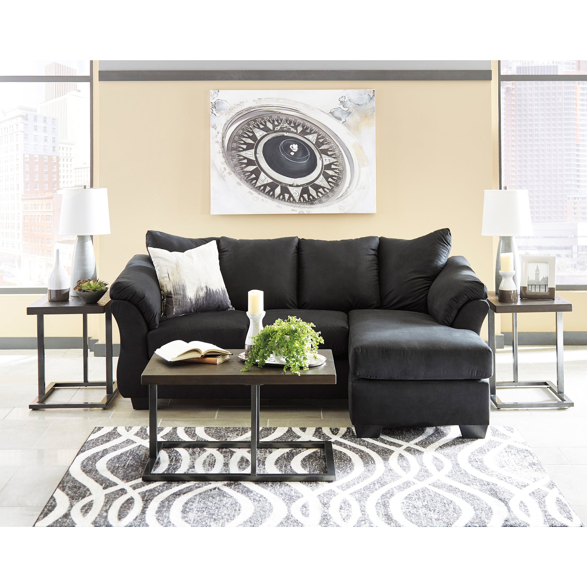 Darcy Sofa Chaise and Loveseat