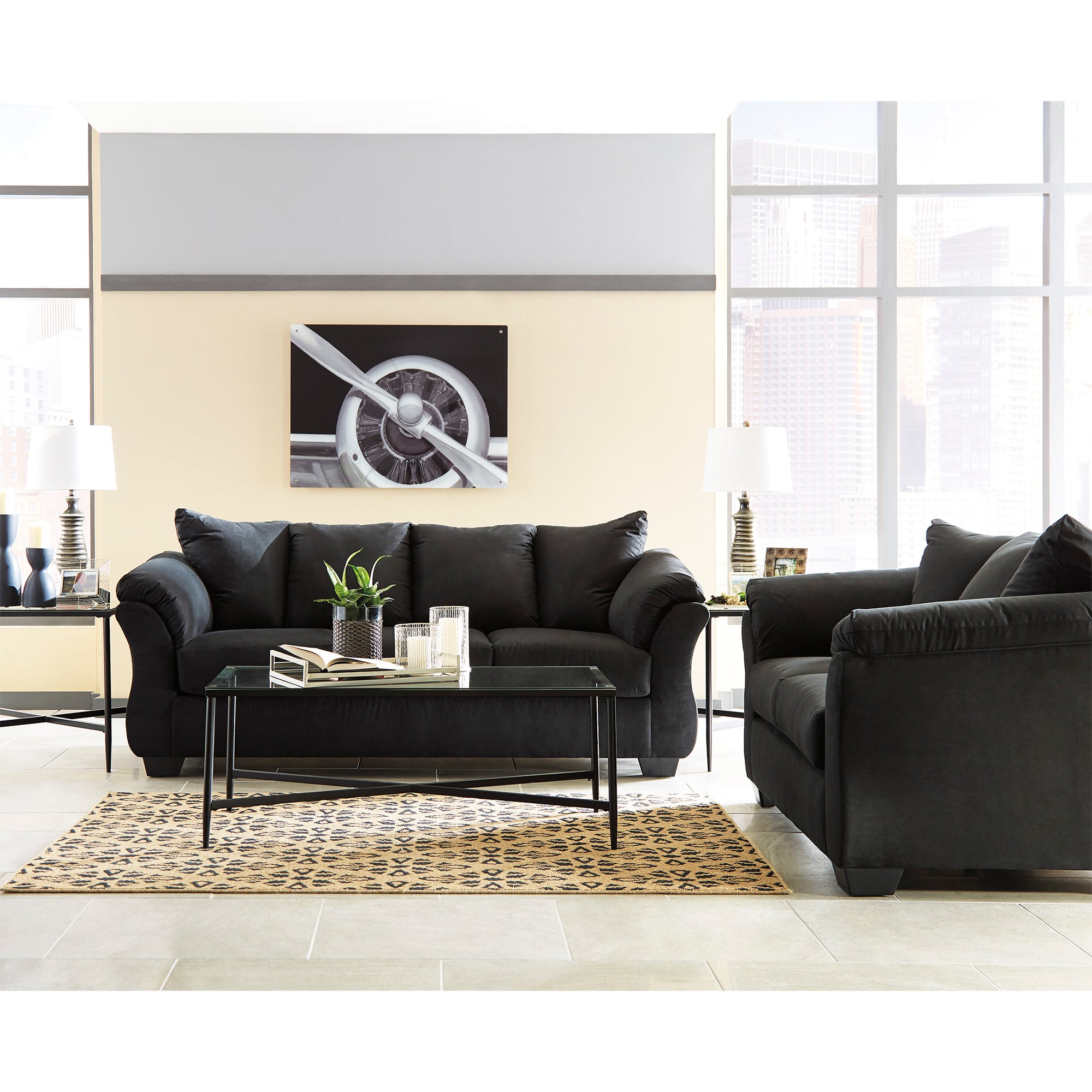 Darcy Black Sofa