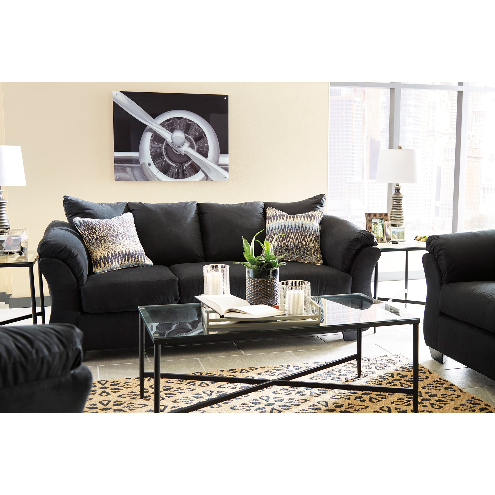 Darcy Black Sofa