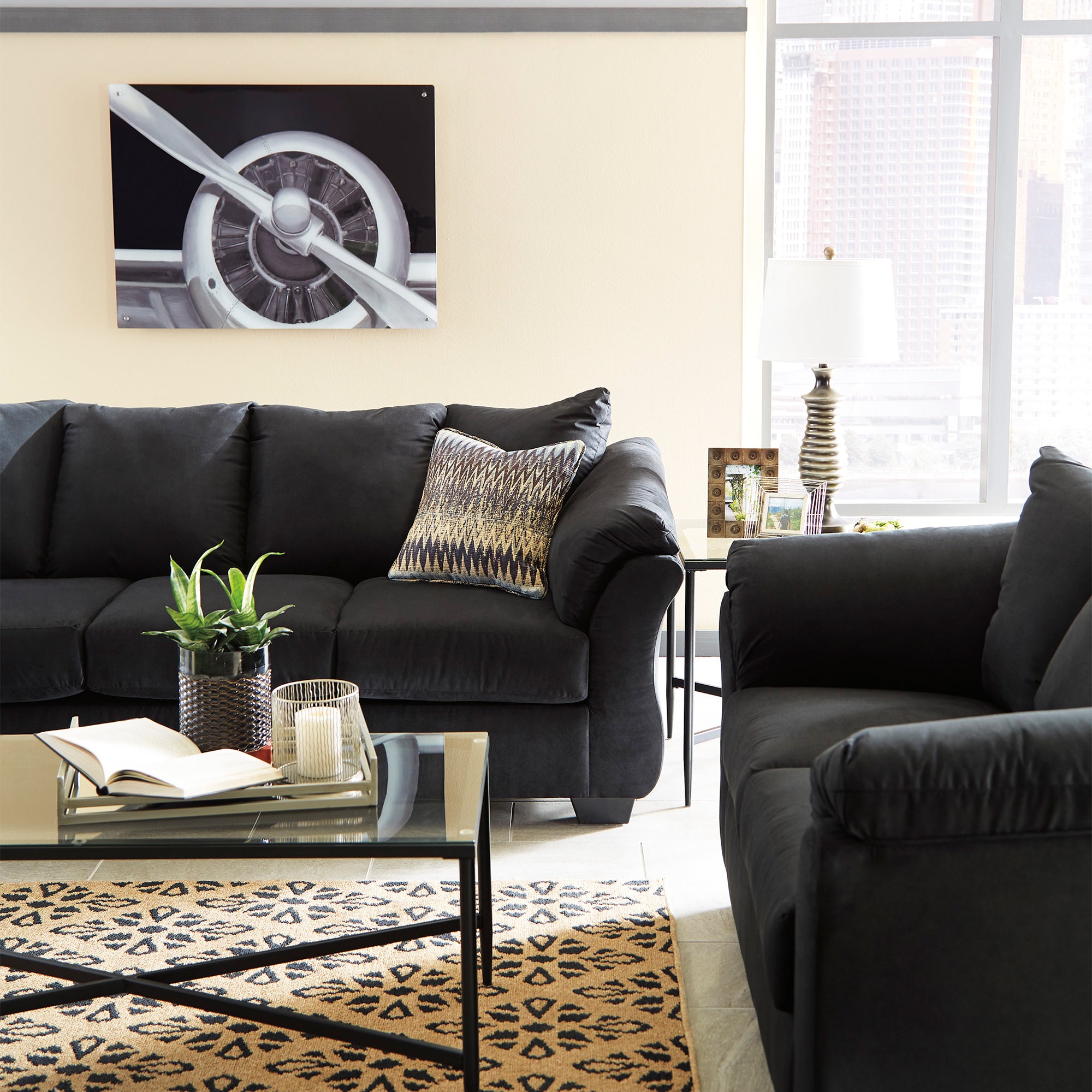 Darcy Black Sofa