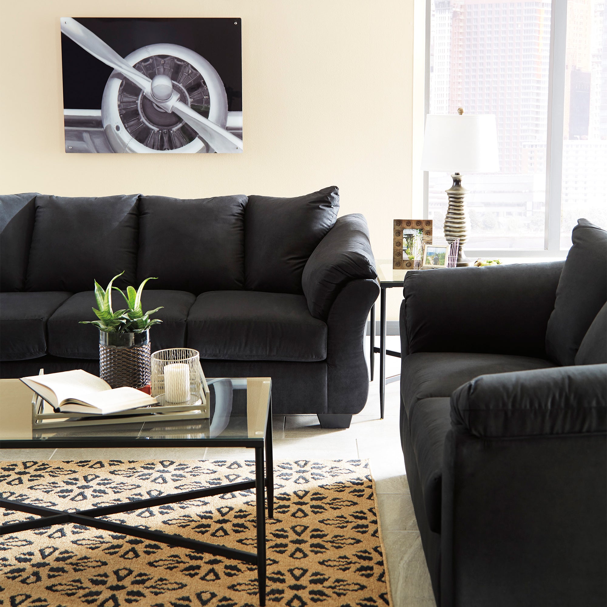 Darcy Black Sofa