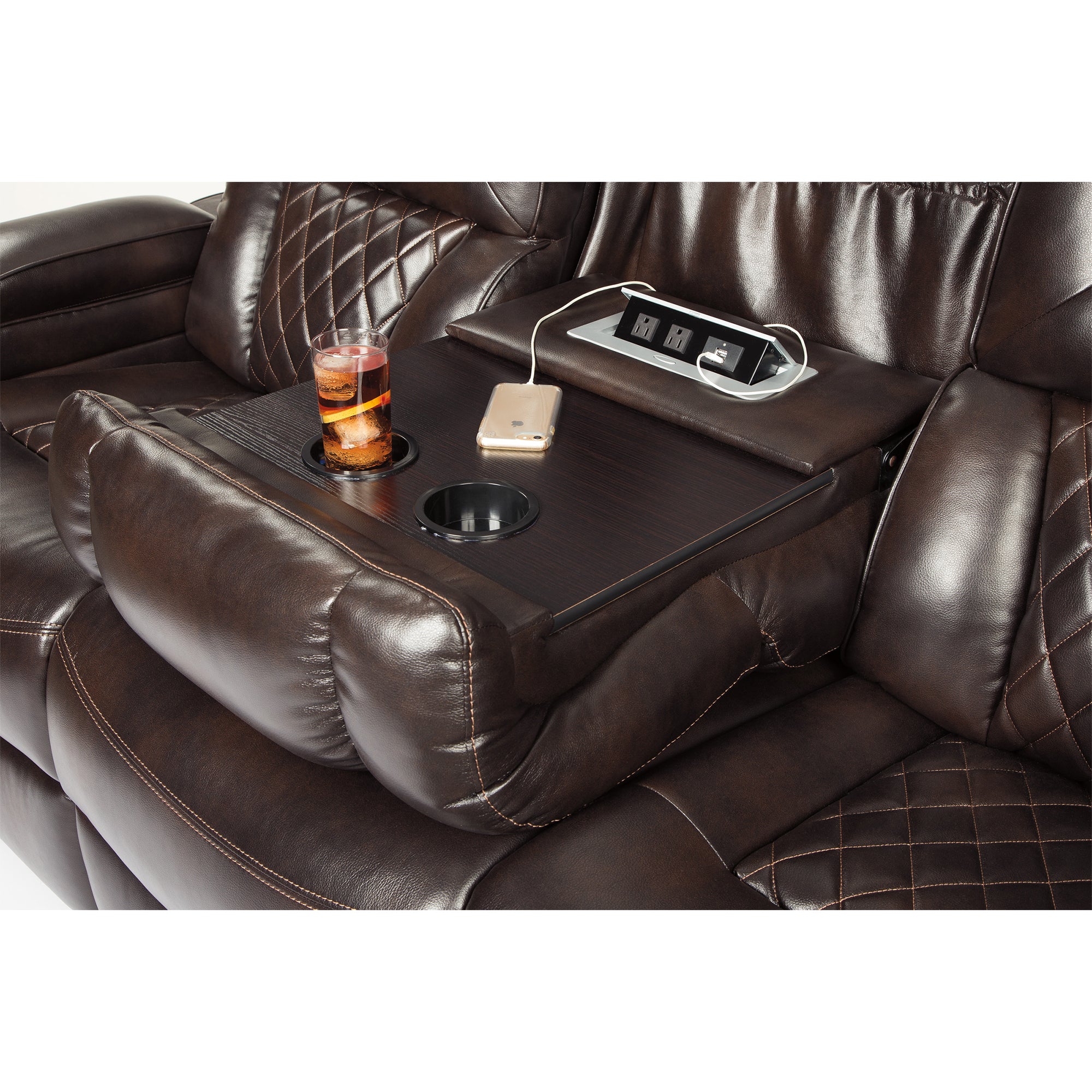 Warnerton Power Reclining Sofa and Loveseat