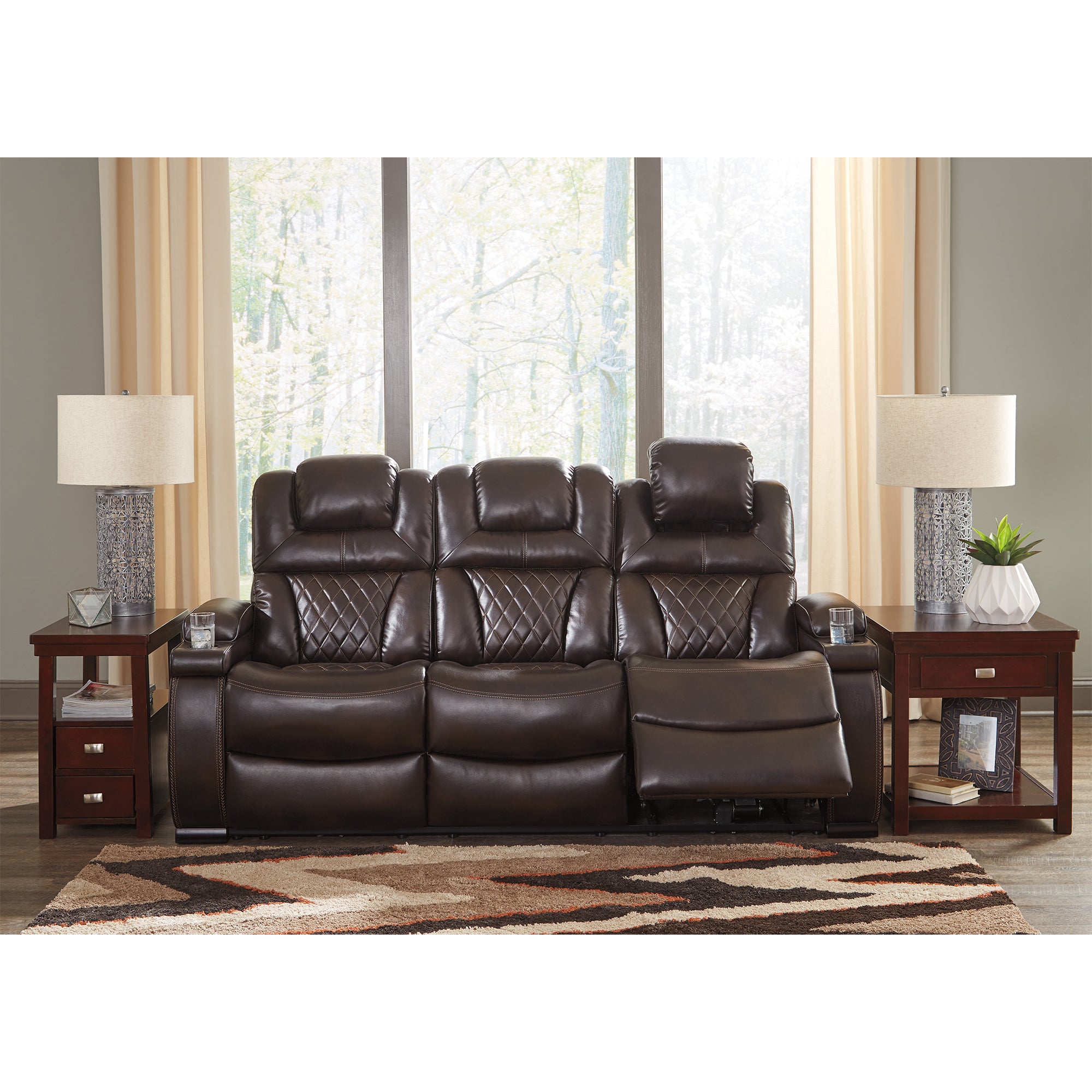 Warnerton Power Reclining Sofa and Loveseat