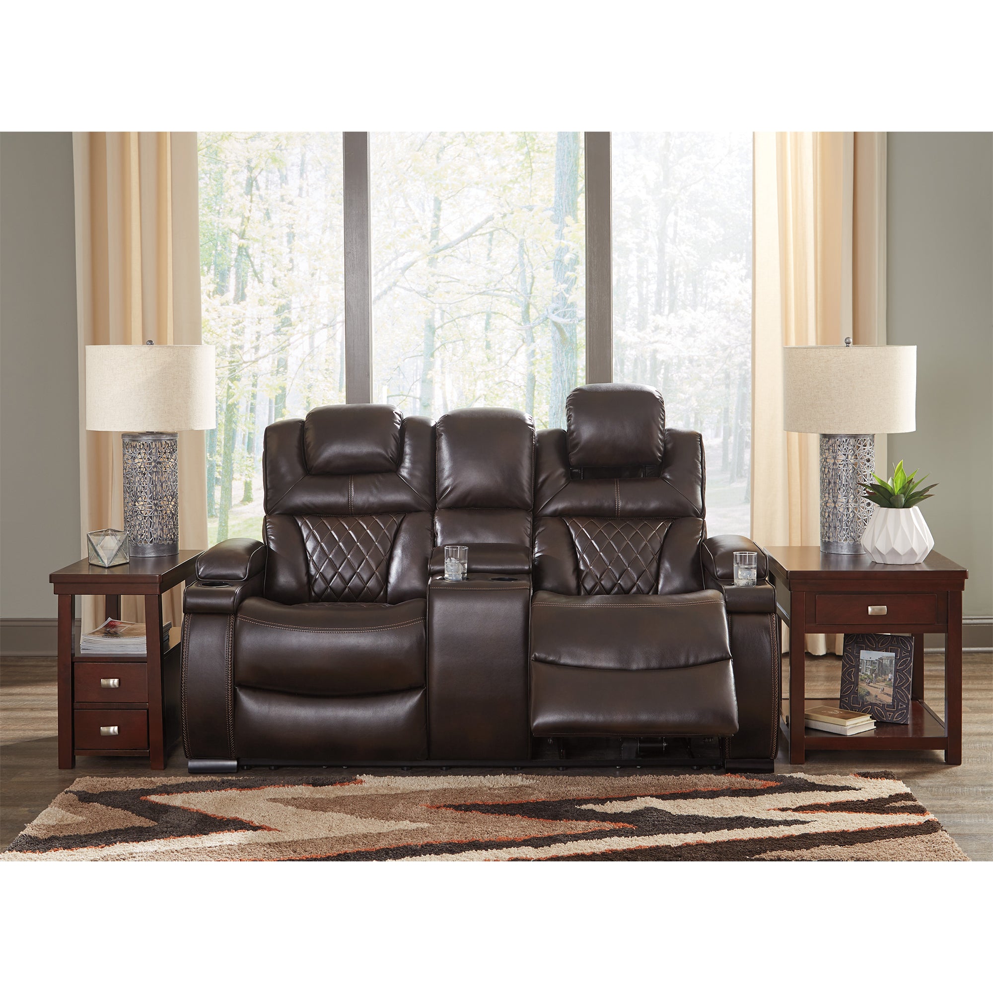 Warnerton Power Reclining Sofa and Loveseat