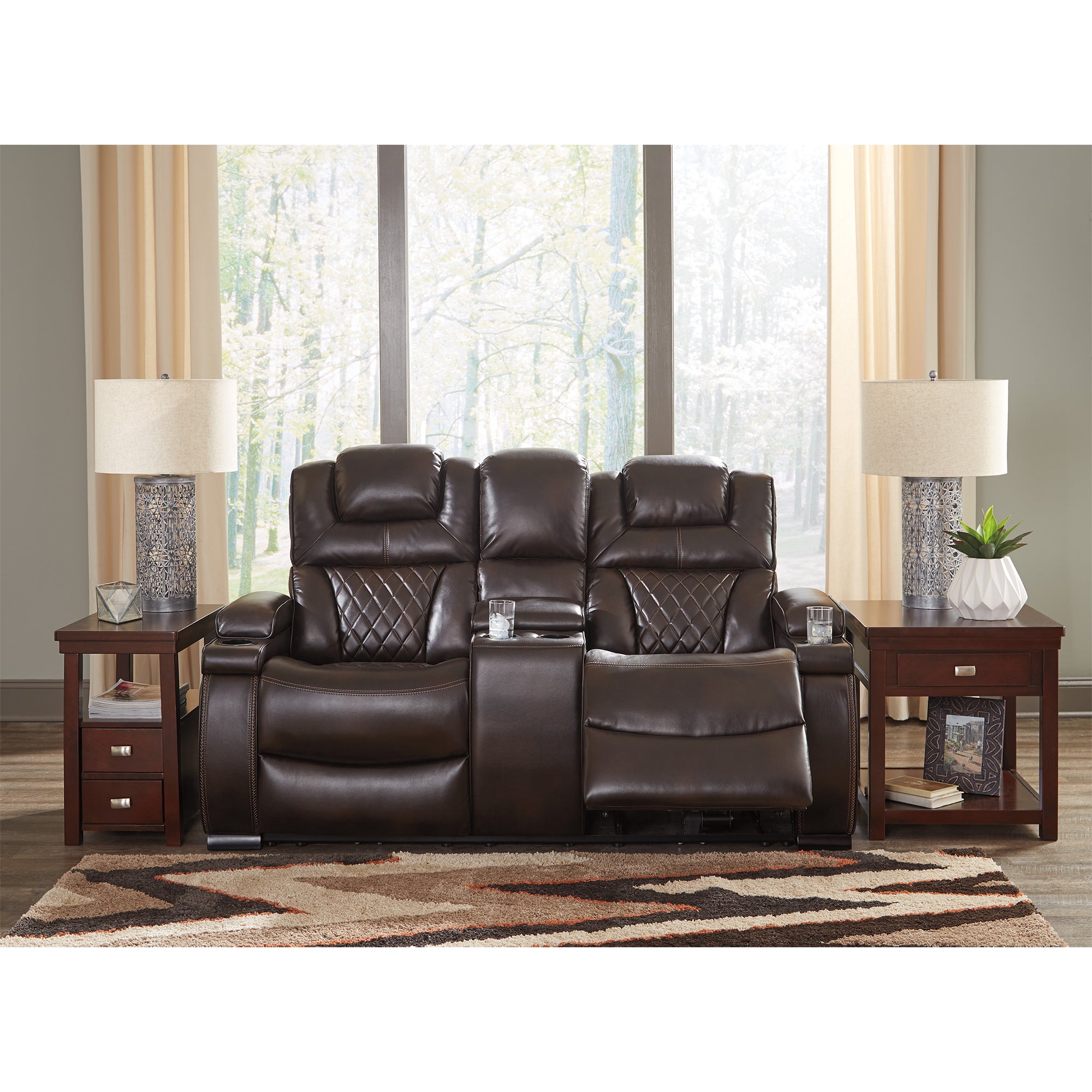 Warnerton Power Reclining Sofa and Loveseat