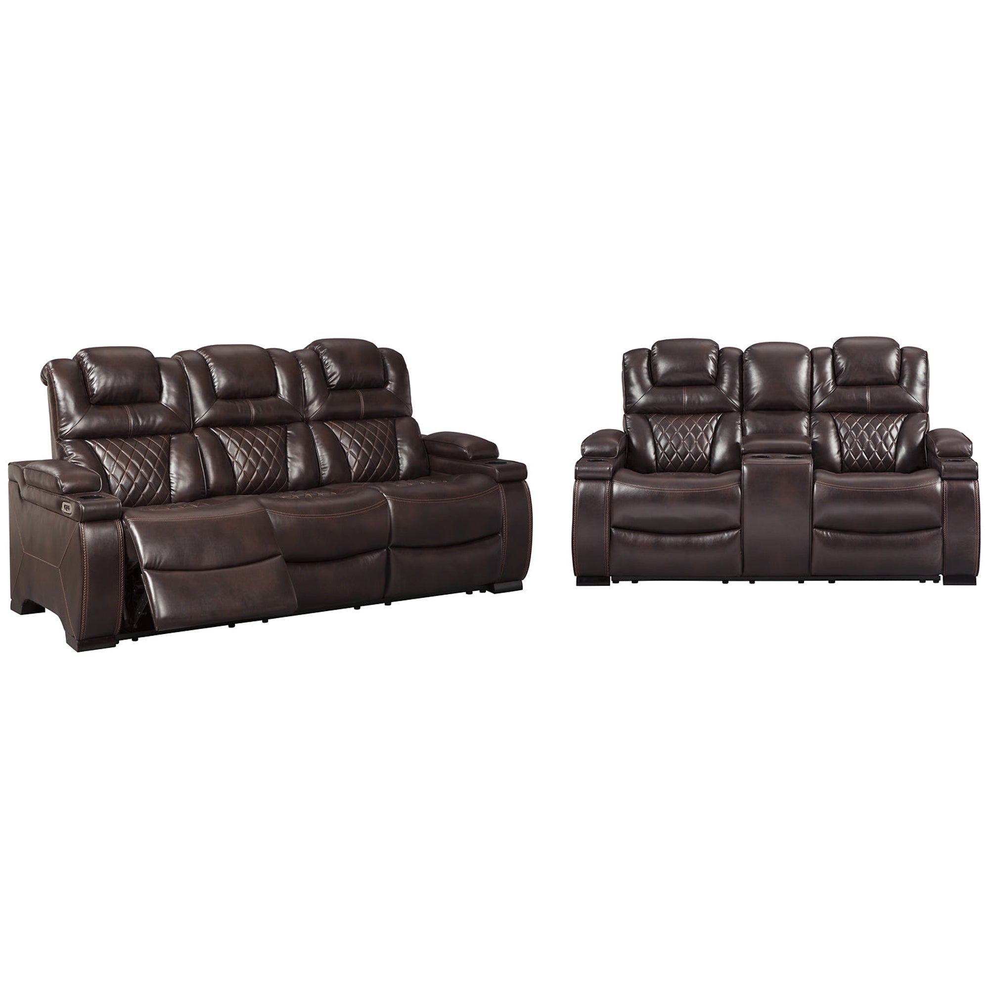 Warnerton Power Reclining Sofa and Loveseat