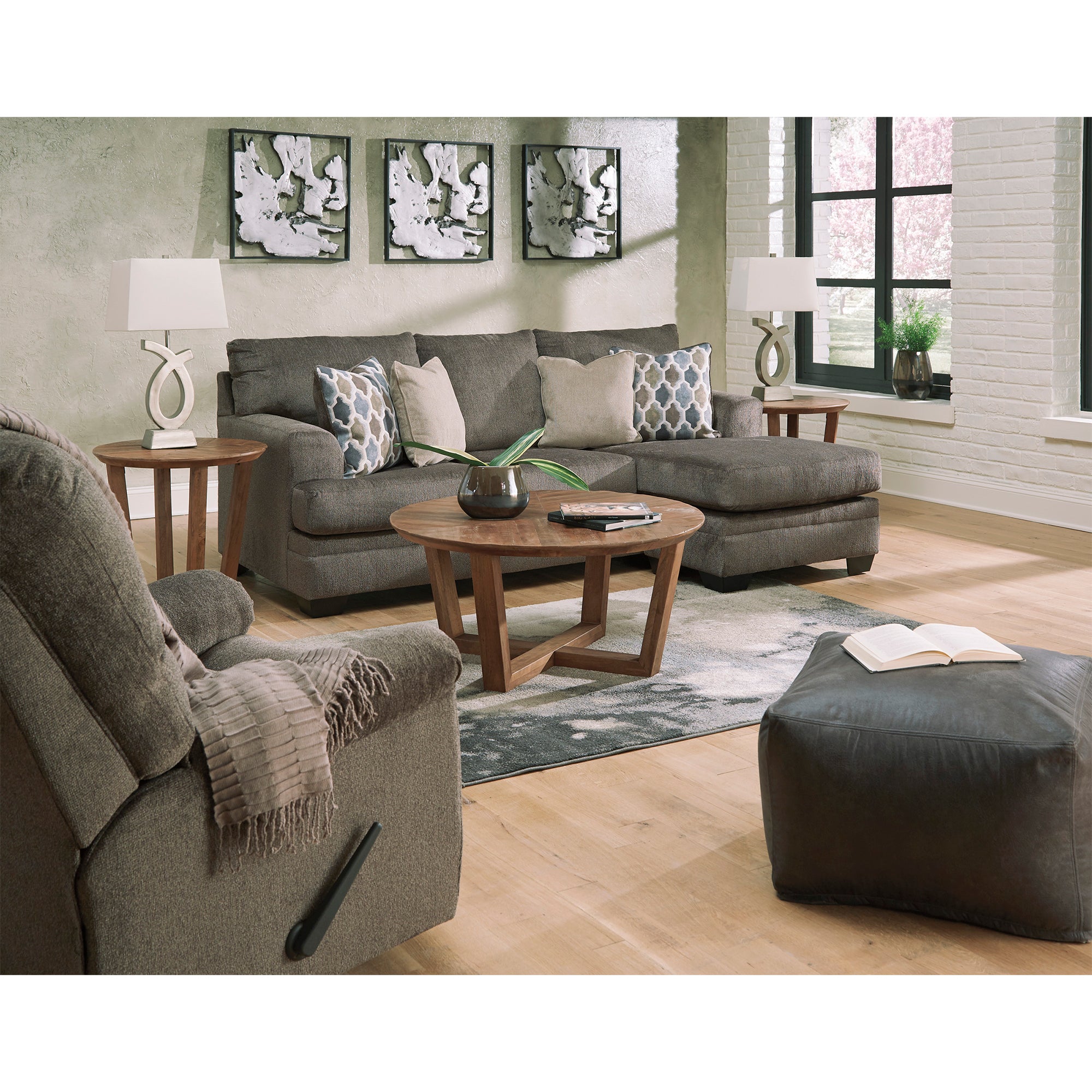 Dorsten Sofa Chaise and Loveseat