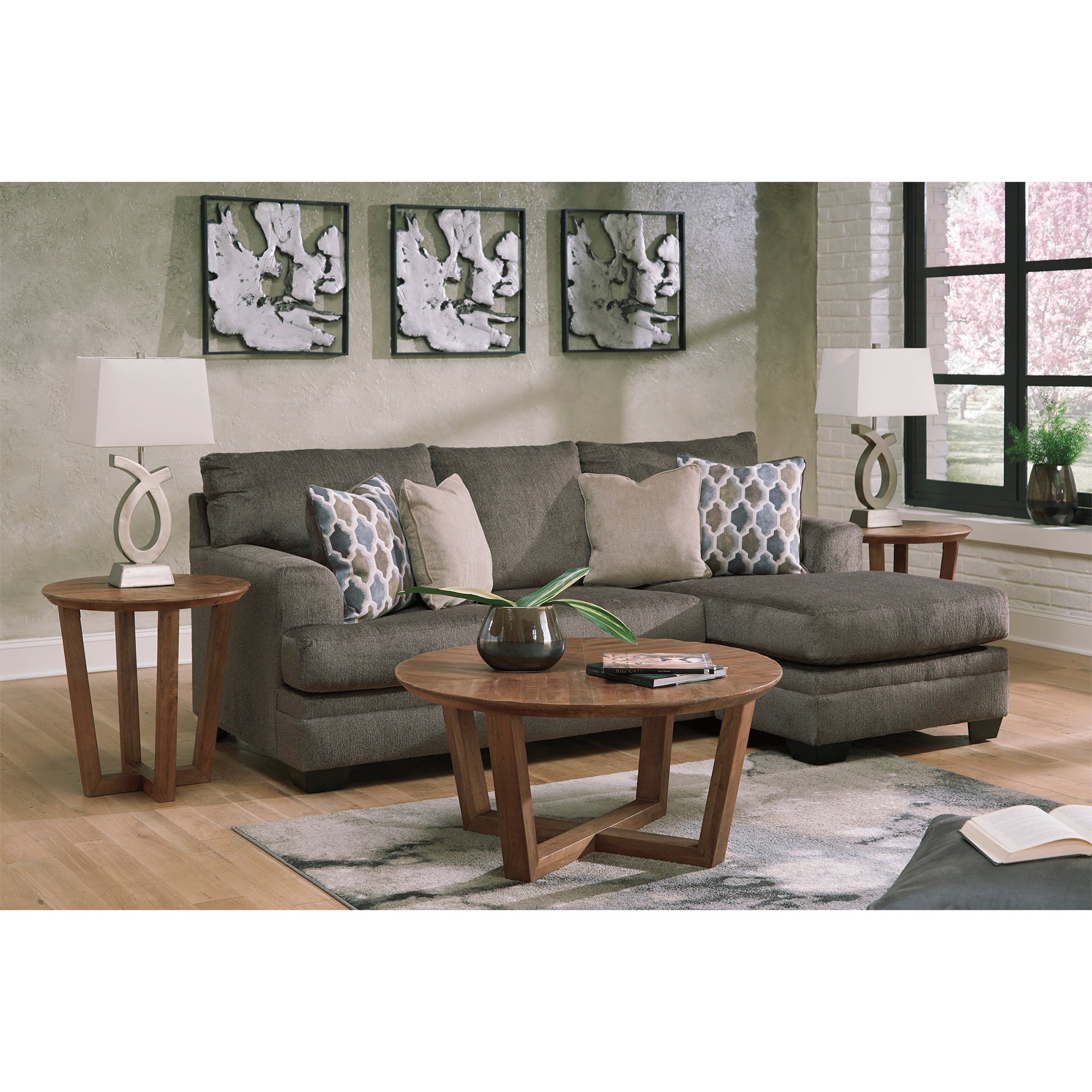 Dorsten Sofa Chaise and Loveseat