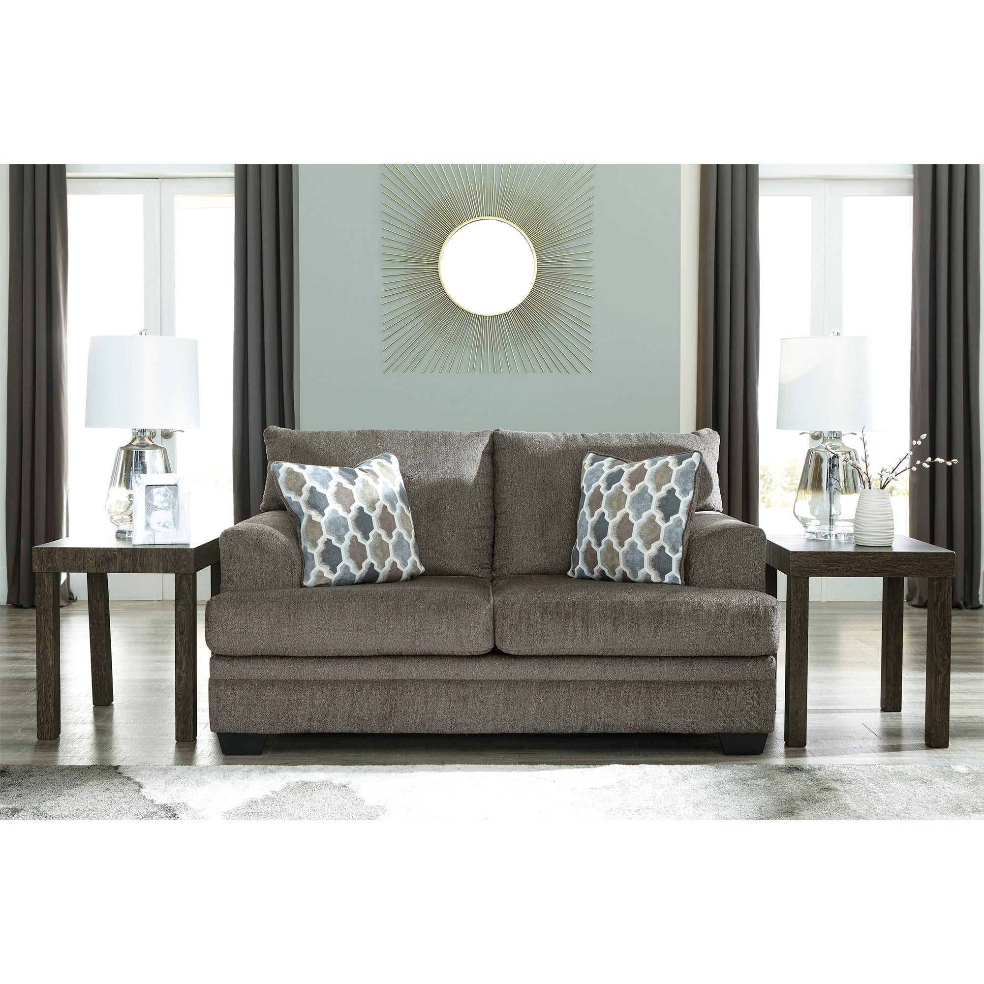 Dorsten Sofa Chaise and Loveseat