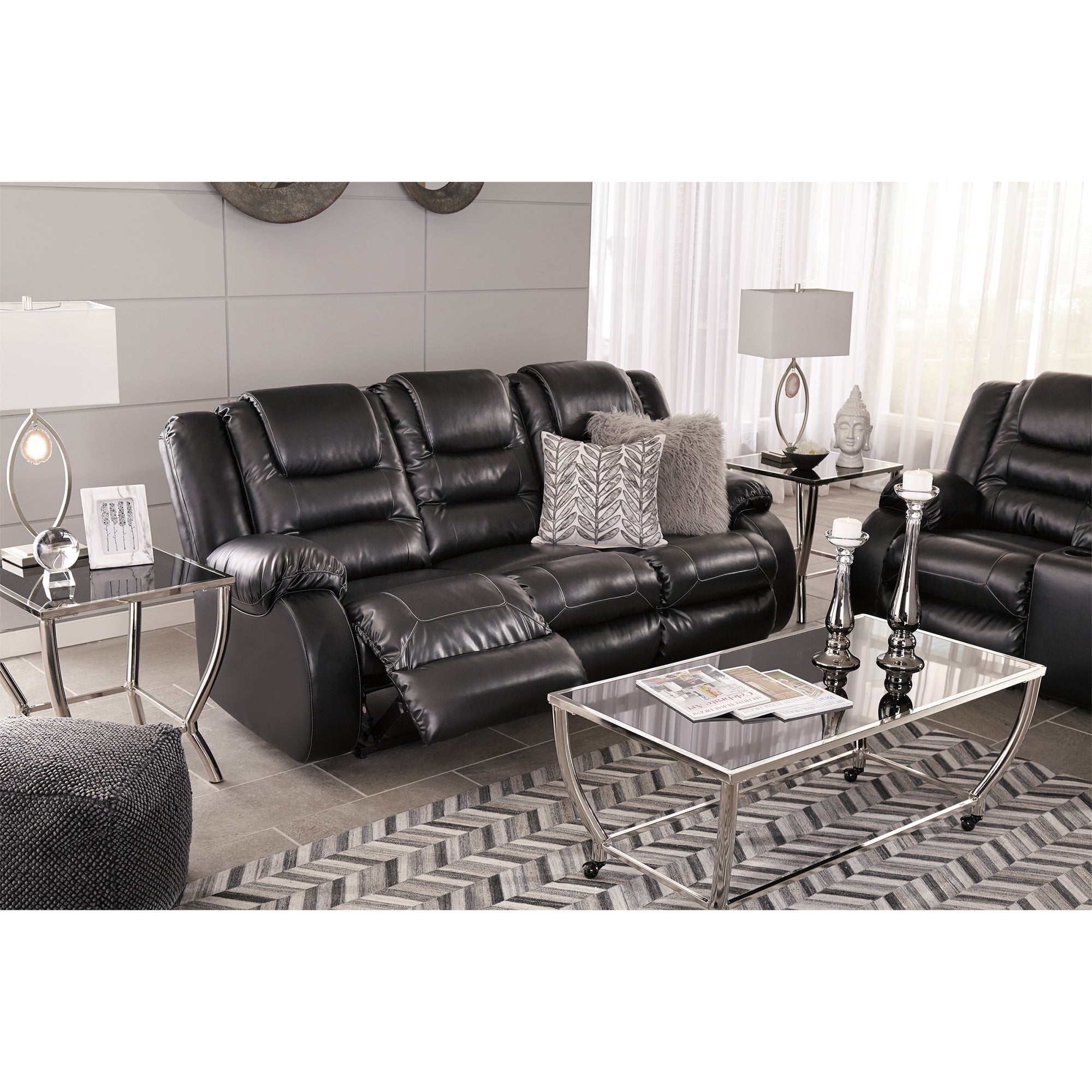 Vacherie Manual Reclining Sofa and Loveseat Set