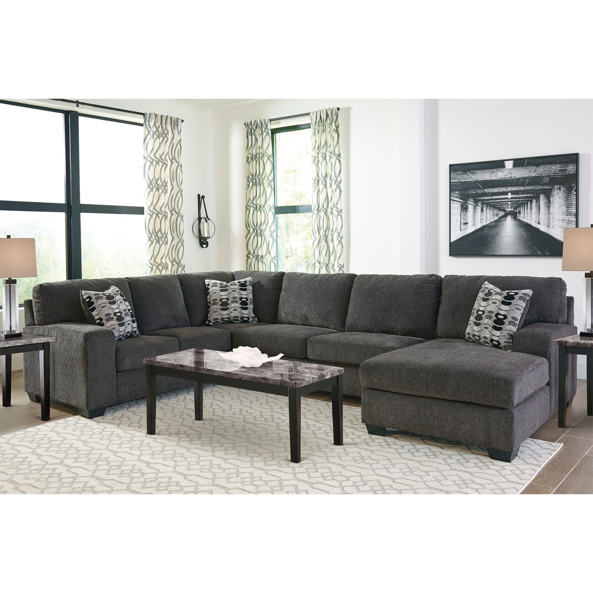 Ballinasloe 3-Piece Sectional with Chaise