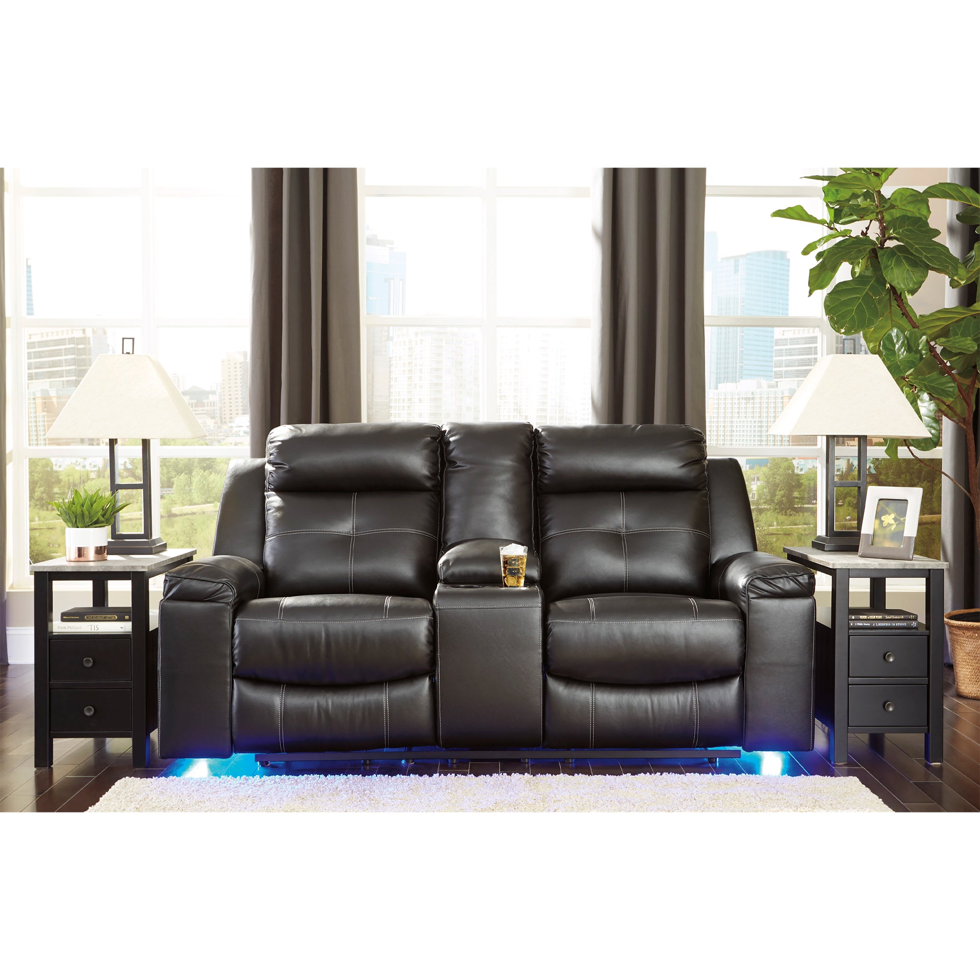 Kempten Reclining Loveseat with Console