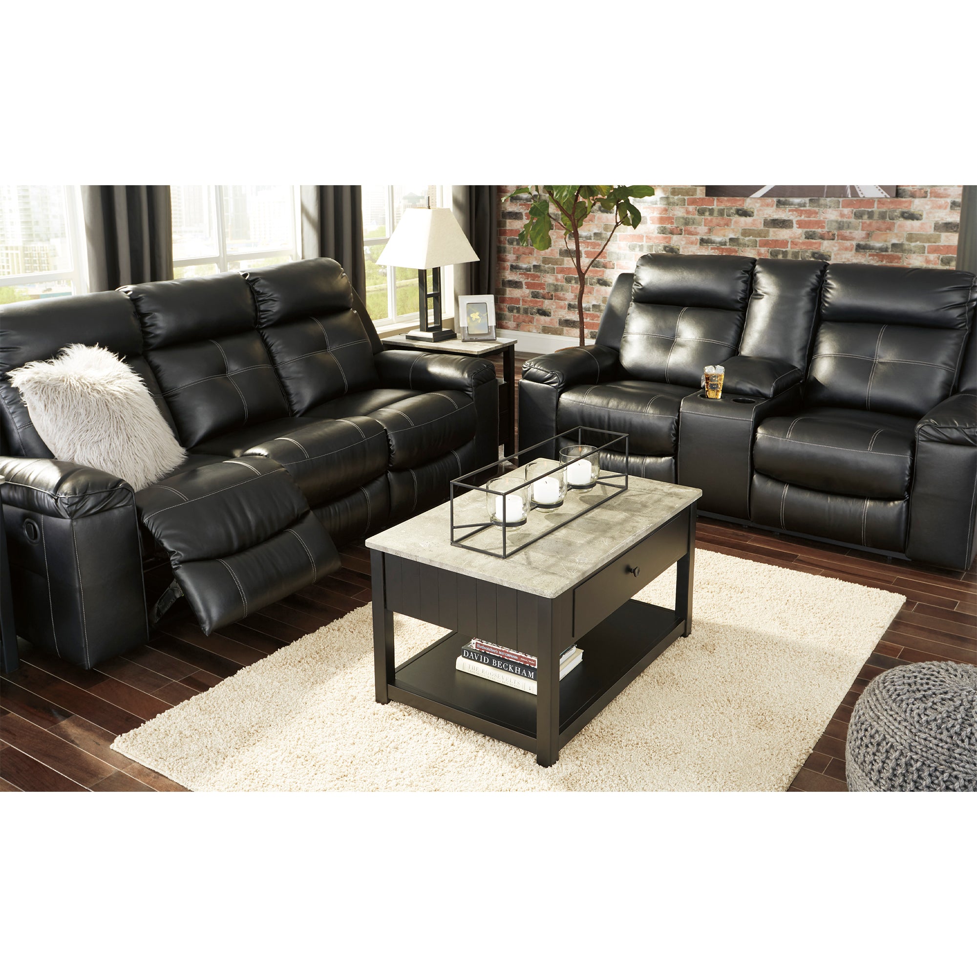 Kempten Manual Reclining Sofa and Loveseat