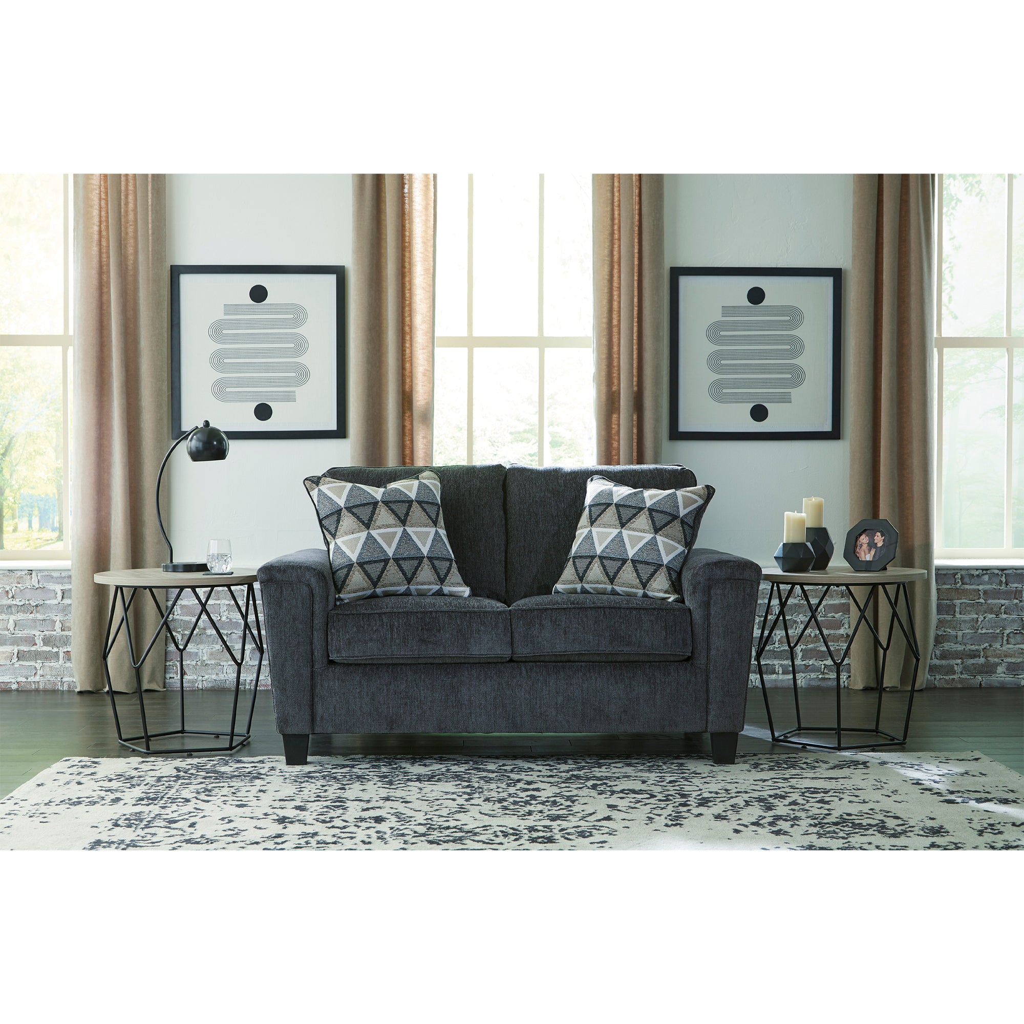 Abinger Loveseat in Smoke Color