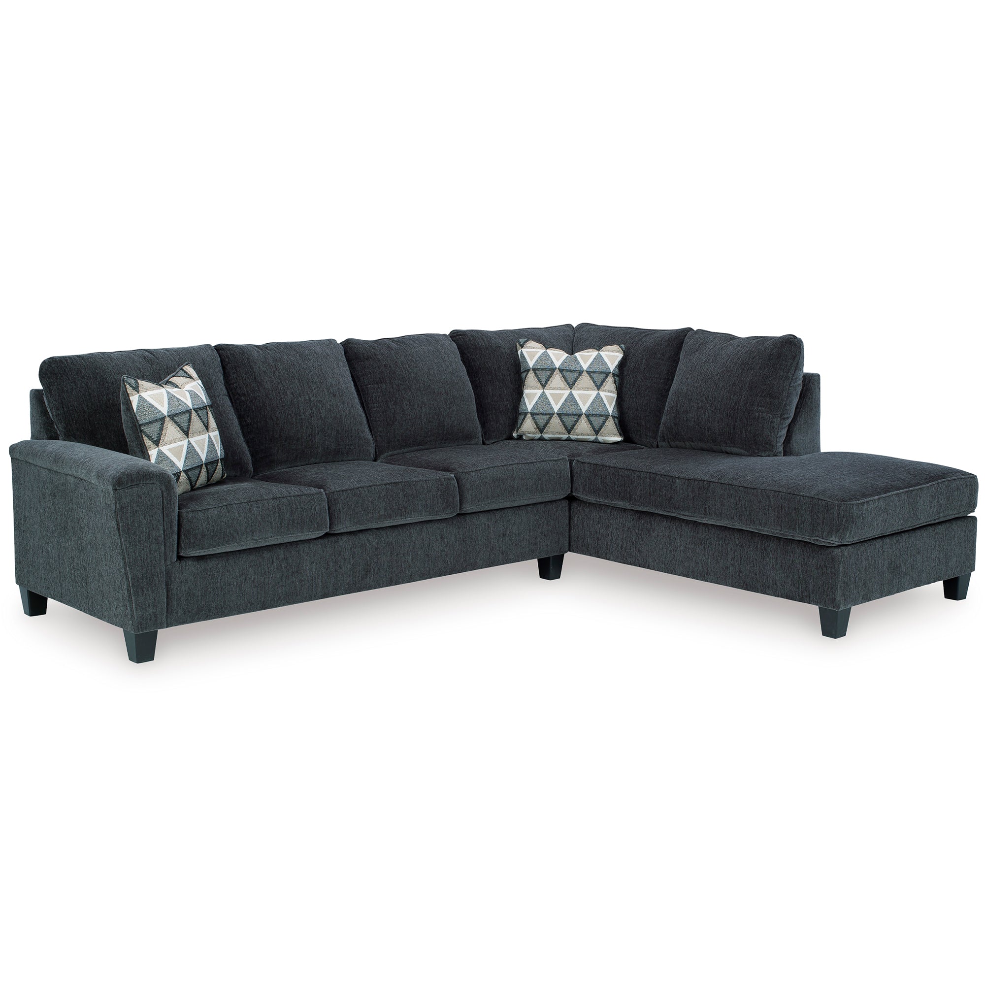 Abinger 2-Piece Sectional with Chaise in Smoke Color