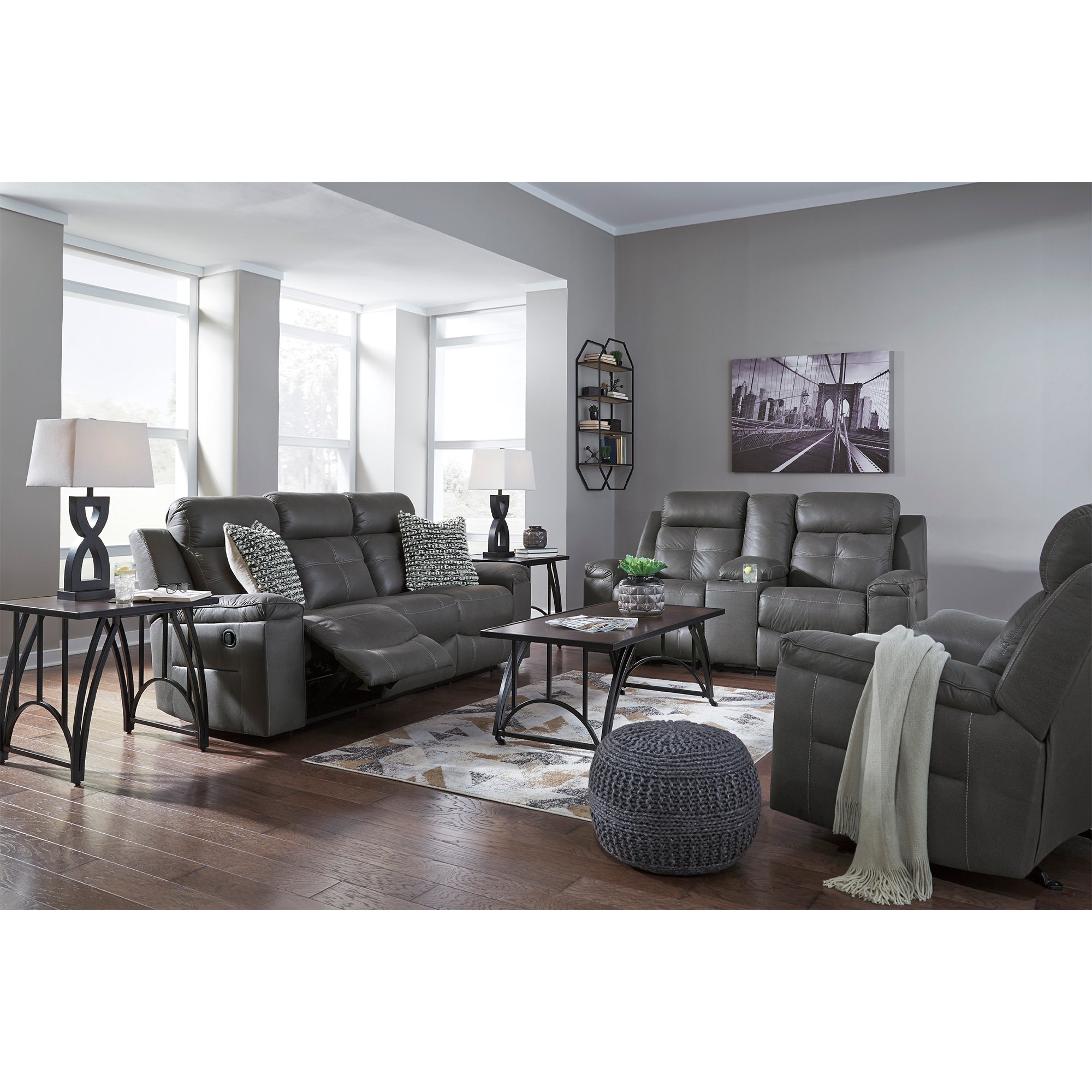 Jesolo Manual Reclining Sofa and Loveseat