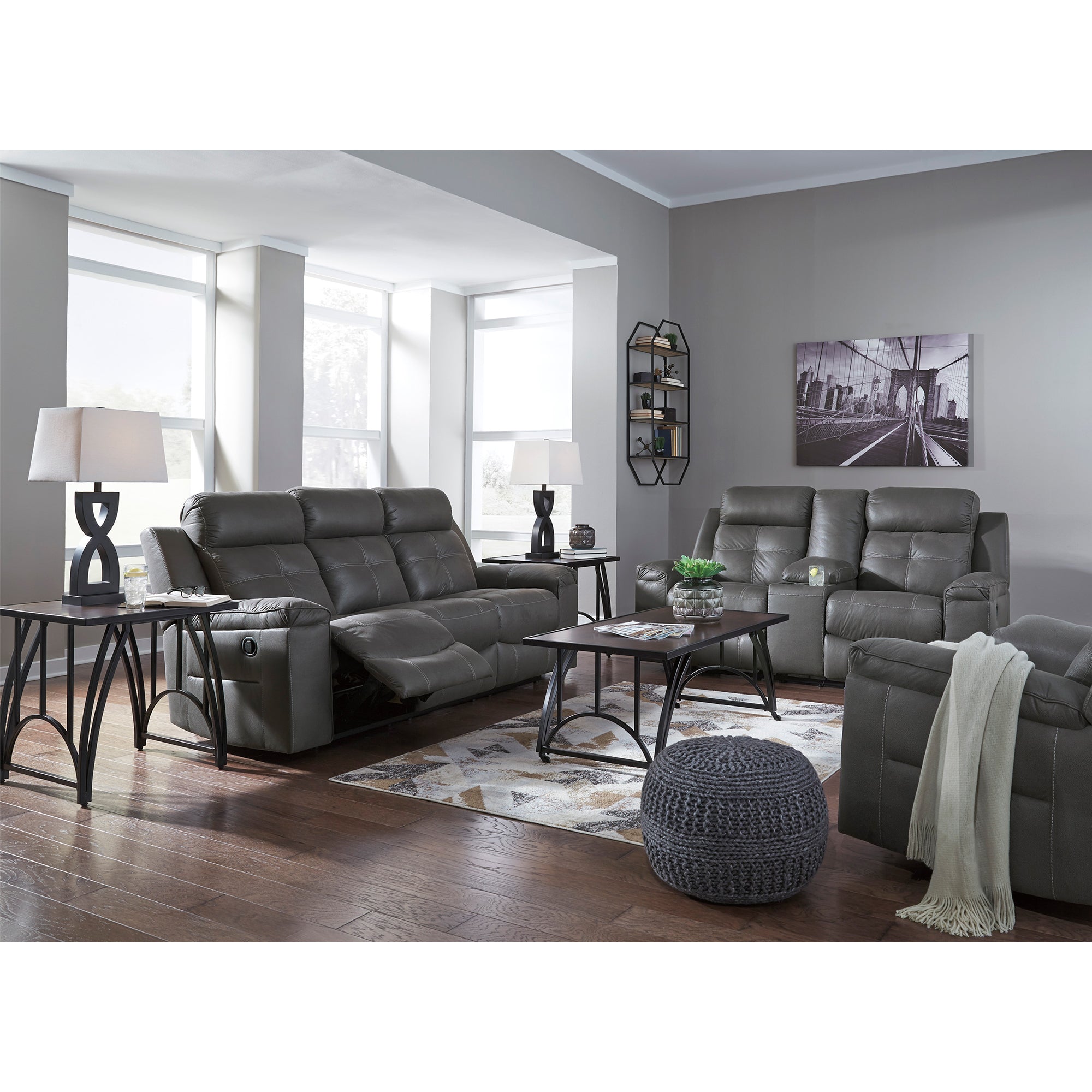 Jesolo Manual Reclining Sofa and Loveseat