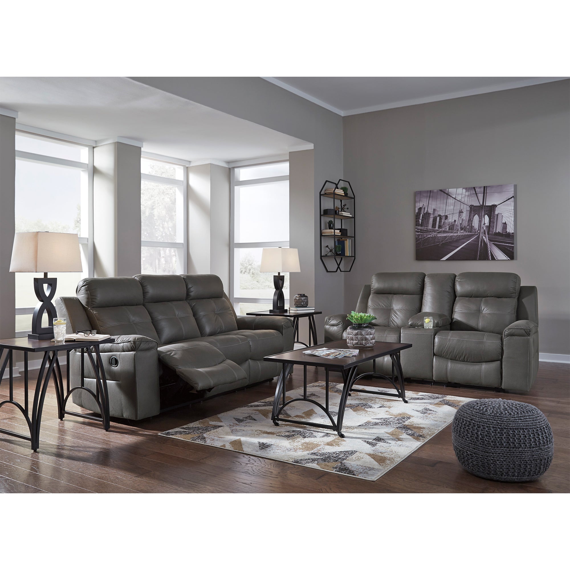 Jesolo Manual Reclining Sofa and Loveseat