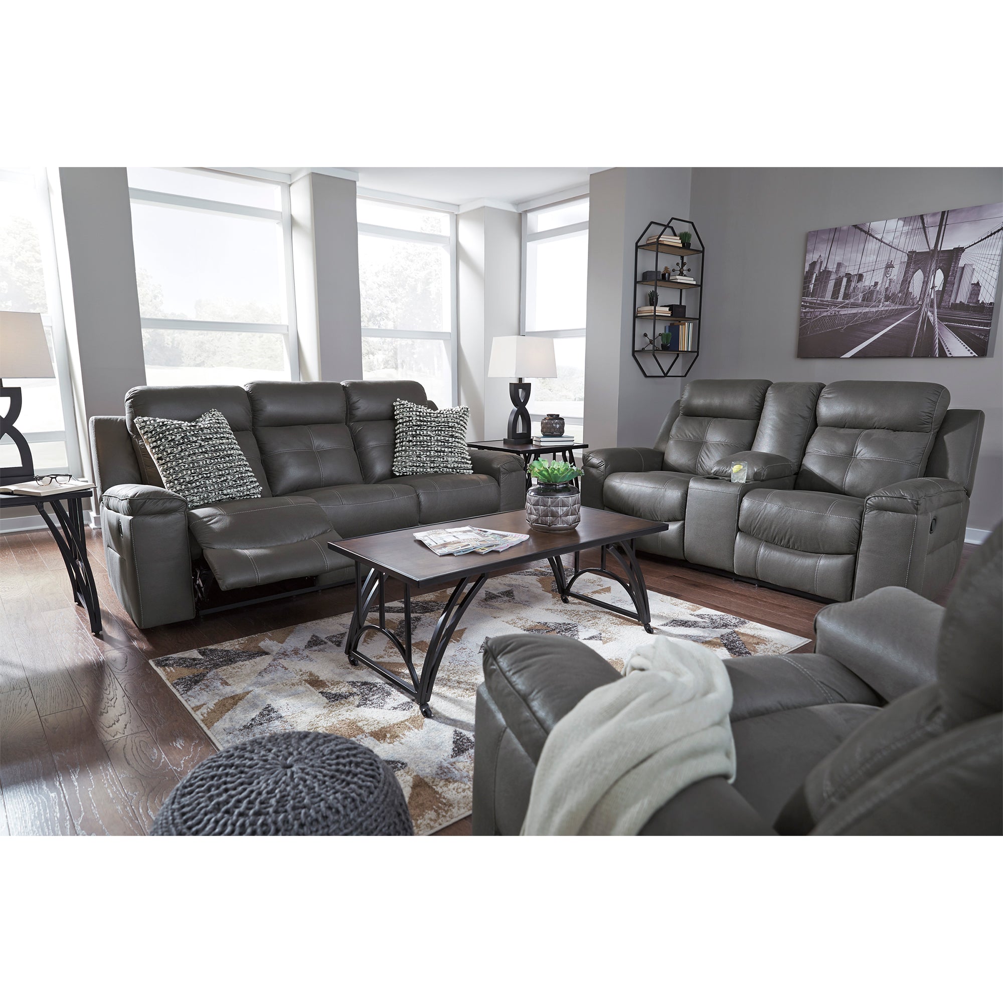 Jesolo Manual Reclining Sofa and Loveseat