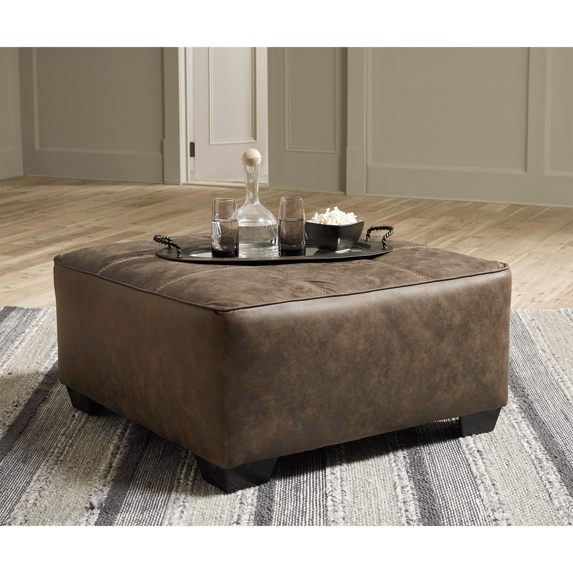 Abalone Oversized Accent Ottoman