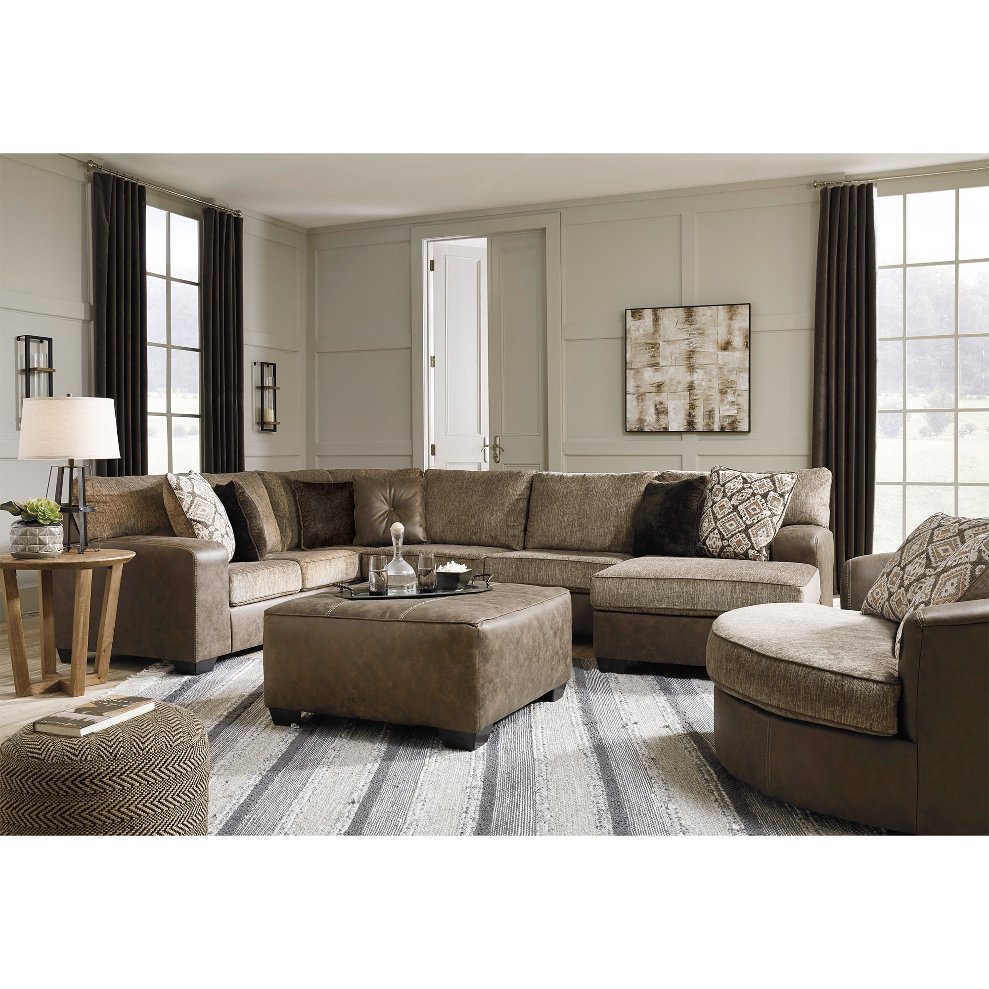 Abalone 3-Piece Sectional with Chaise