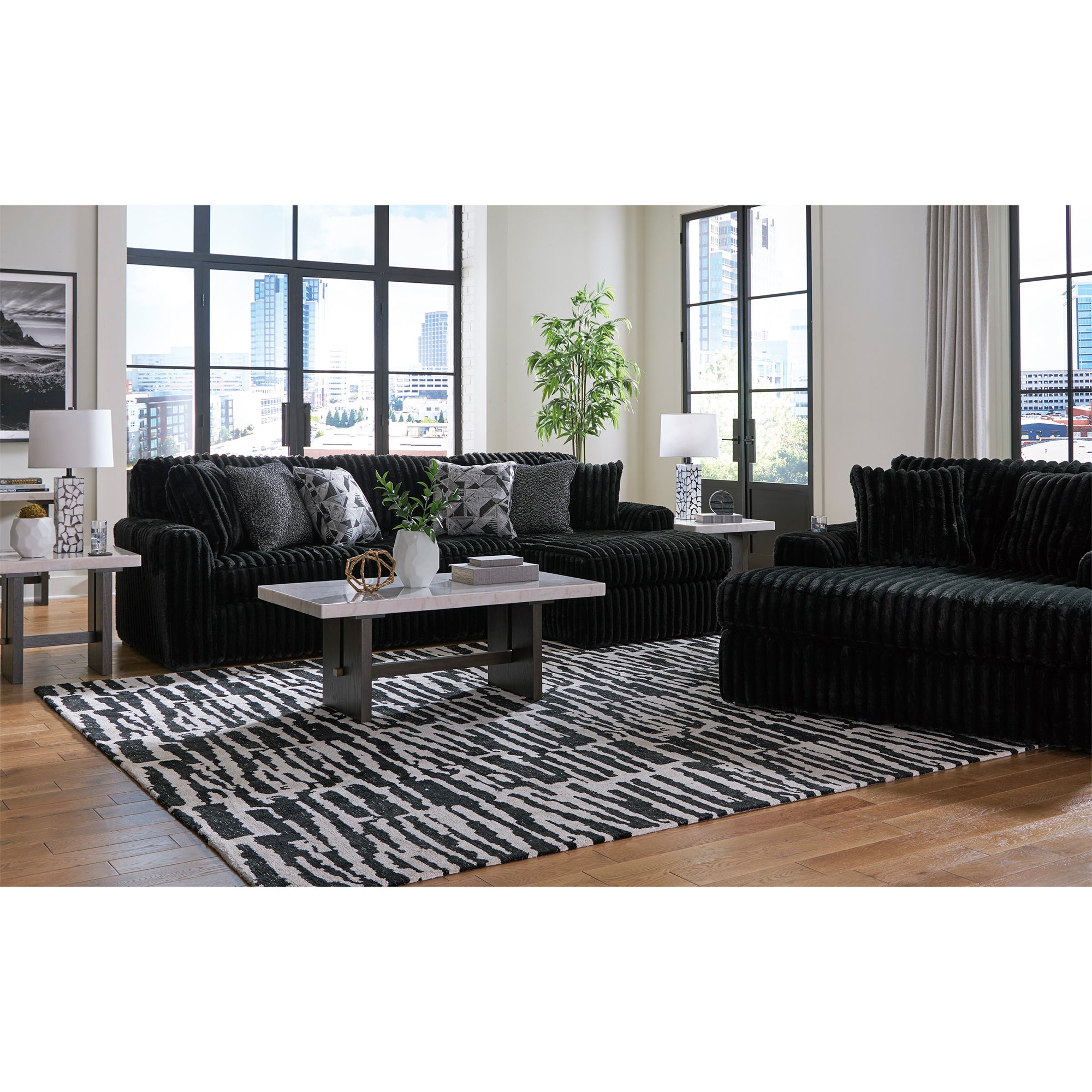 Midnight-Madness 2-Piece Sectional Sofa with Chaise