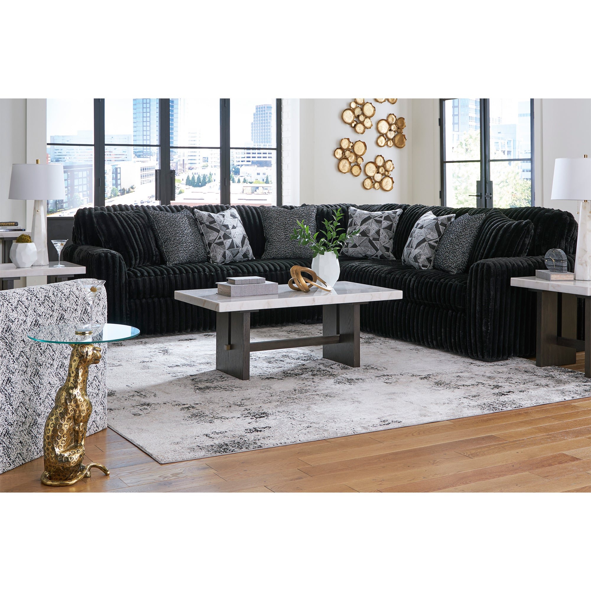 Midnight-Madness 3-Piece Sectional