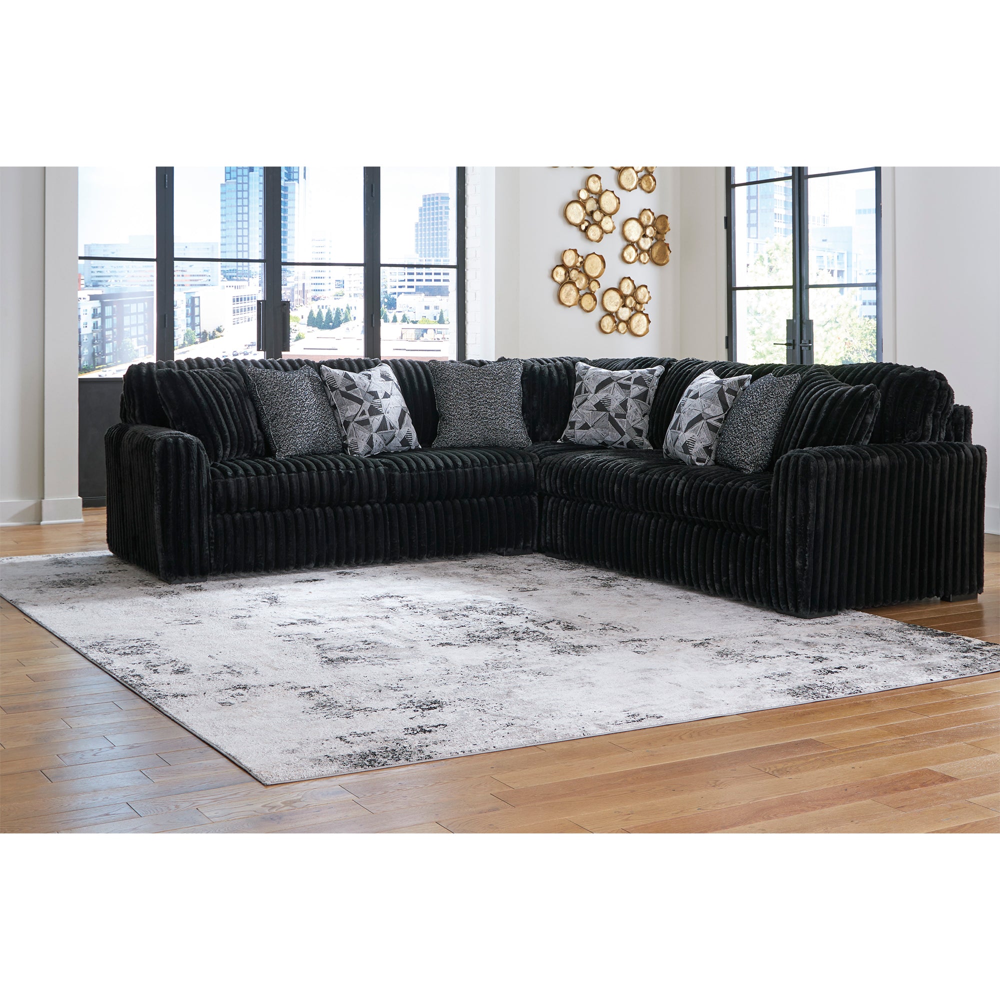 Midnight-Madness 3-Piece Sectional