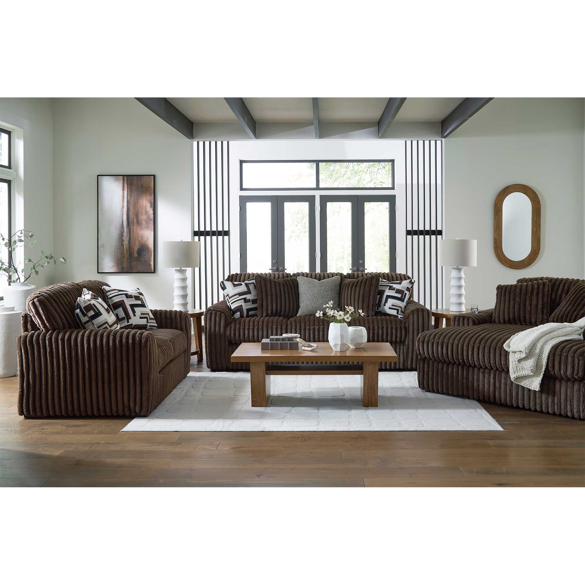 Midnight-Madness Sofa and Loveseat Set