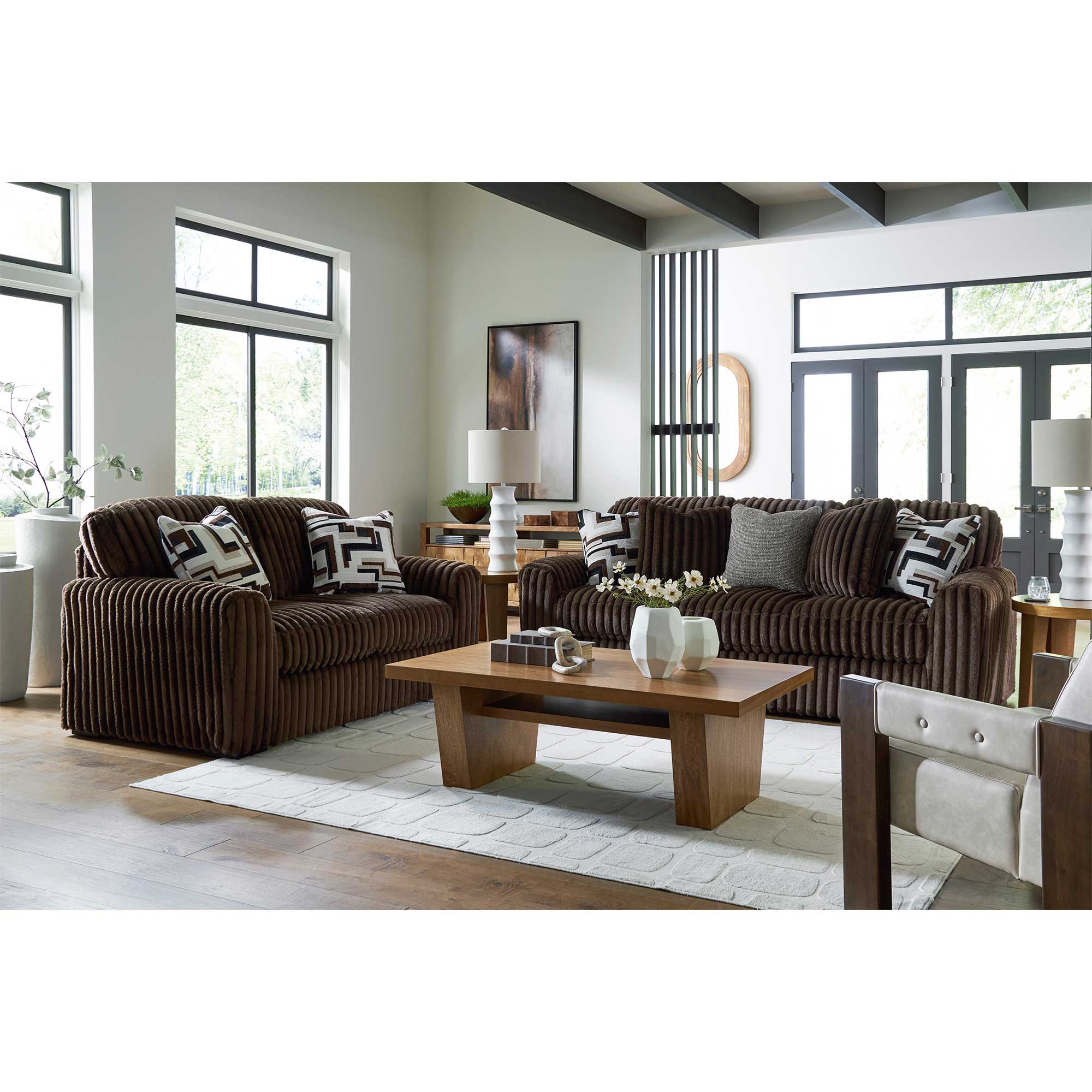 Midnight-Madness Sofa and Loveseat Set